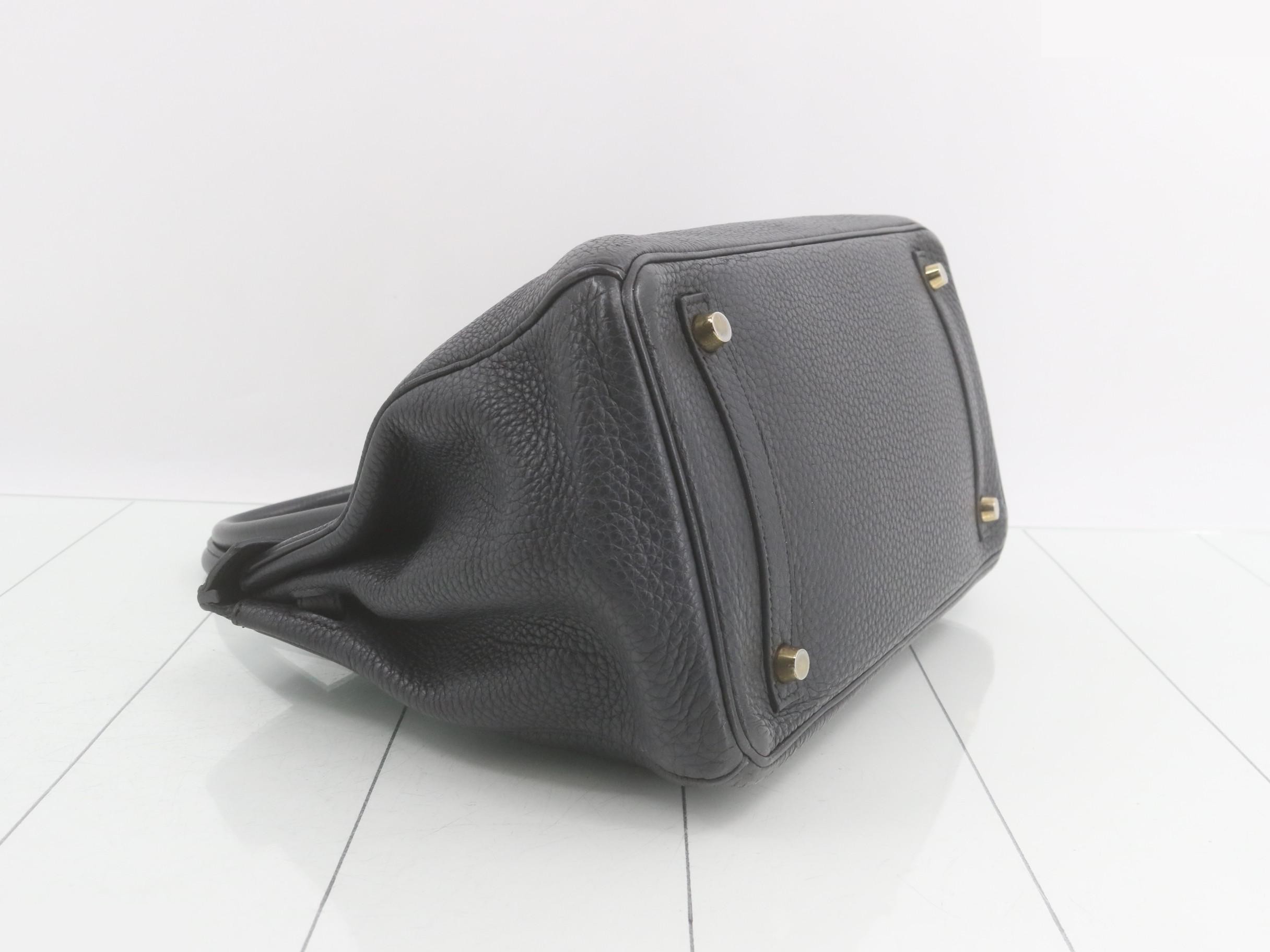 Birkin 30 Togo Leather Handbag, A Stamp — view 6