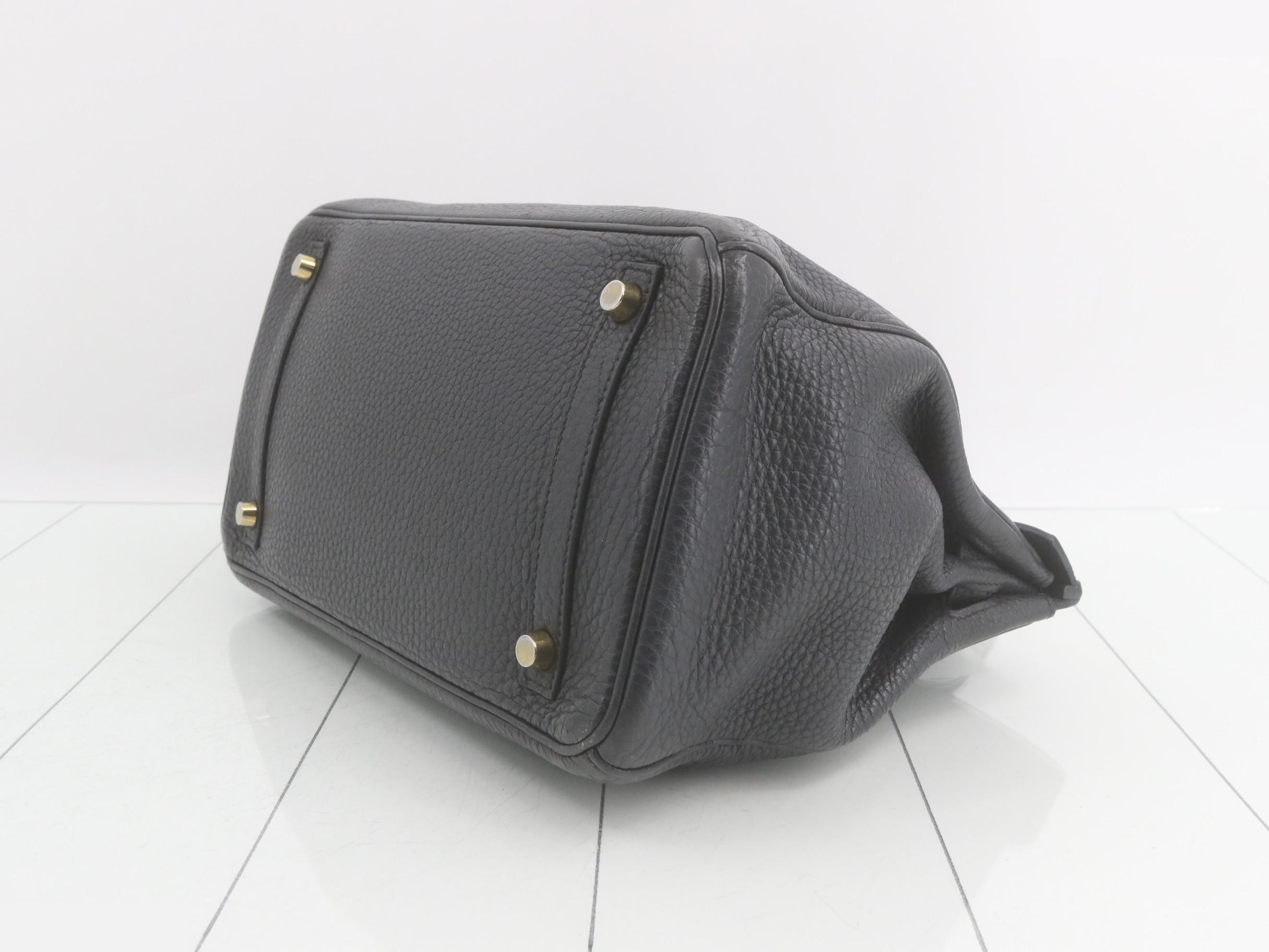 Birkin 30 Togo Leather Handbag, A Stamp — view 7
