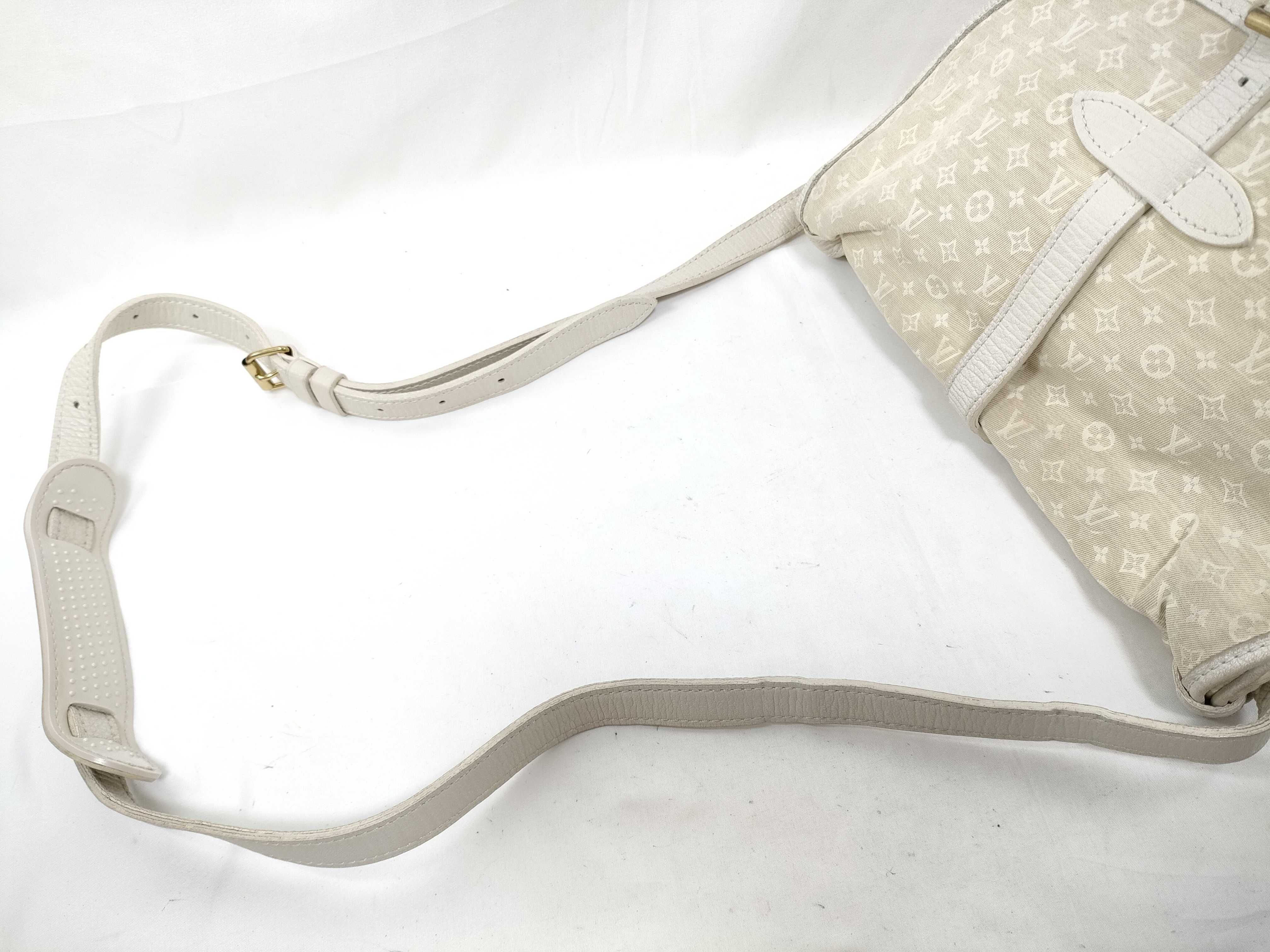 Monogram Mini SG - Monogram Mini Lin Saumur M95314 MB0017 White Shoulder Bag — view 3