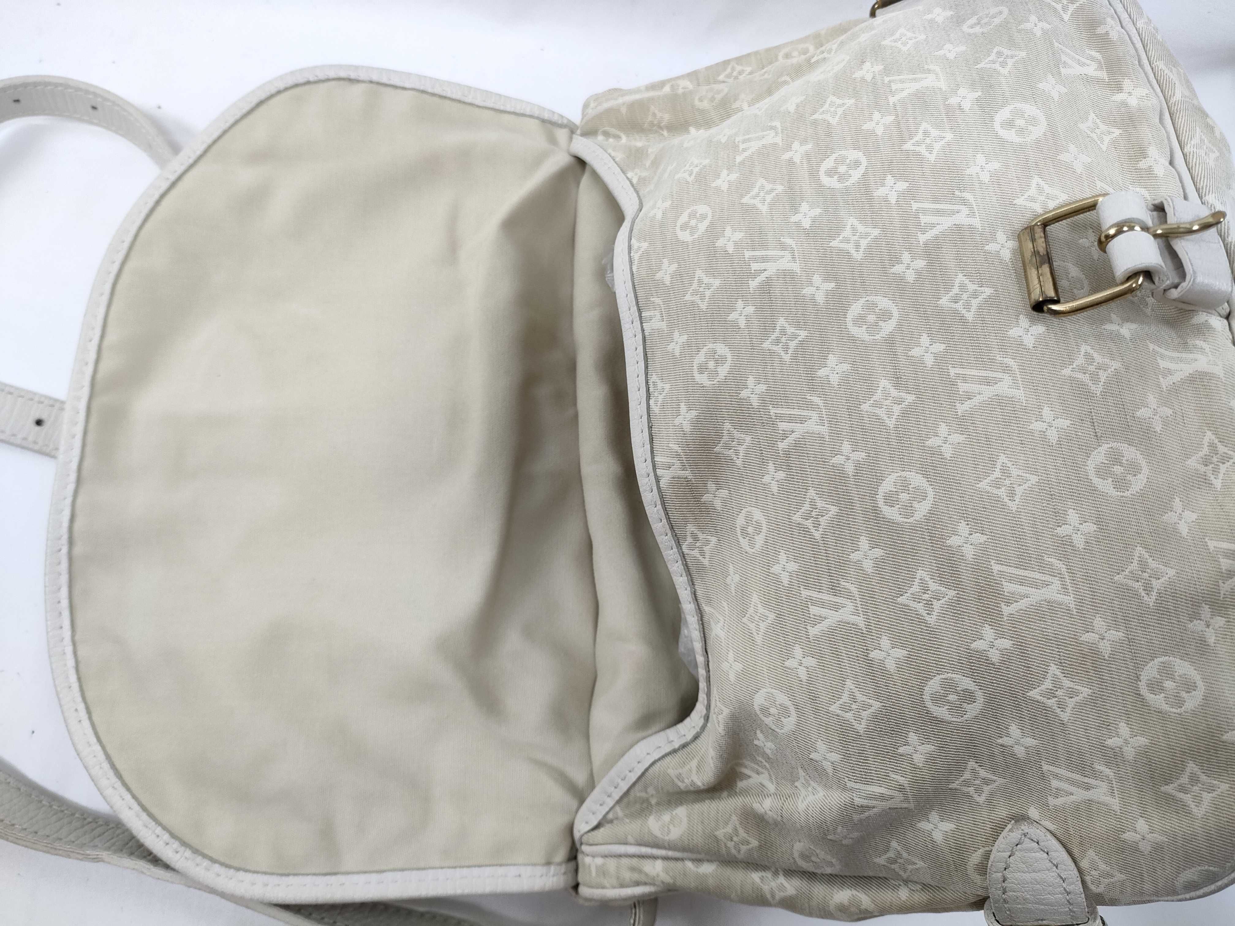 Monogram Mini SG - Monogram Mini Lin Saumur M95314 MB0017 White Shoulder Bag — view 9