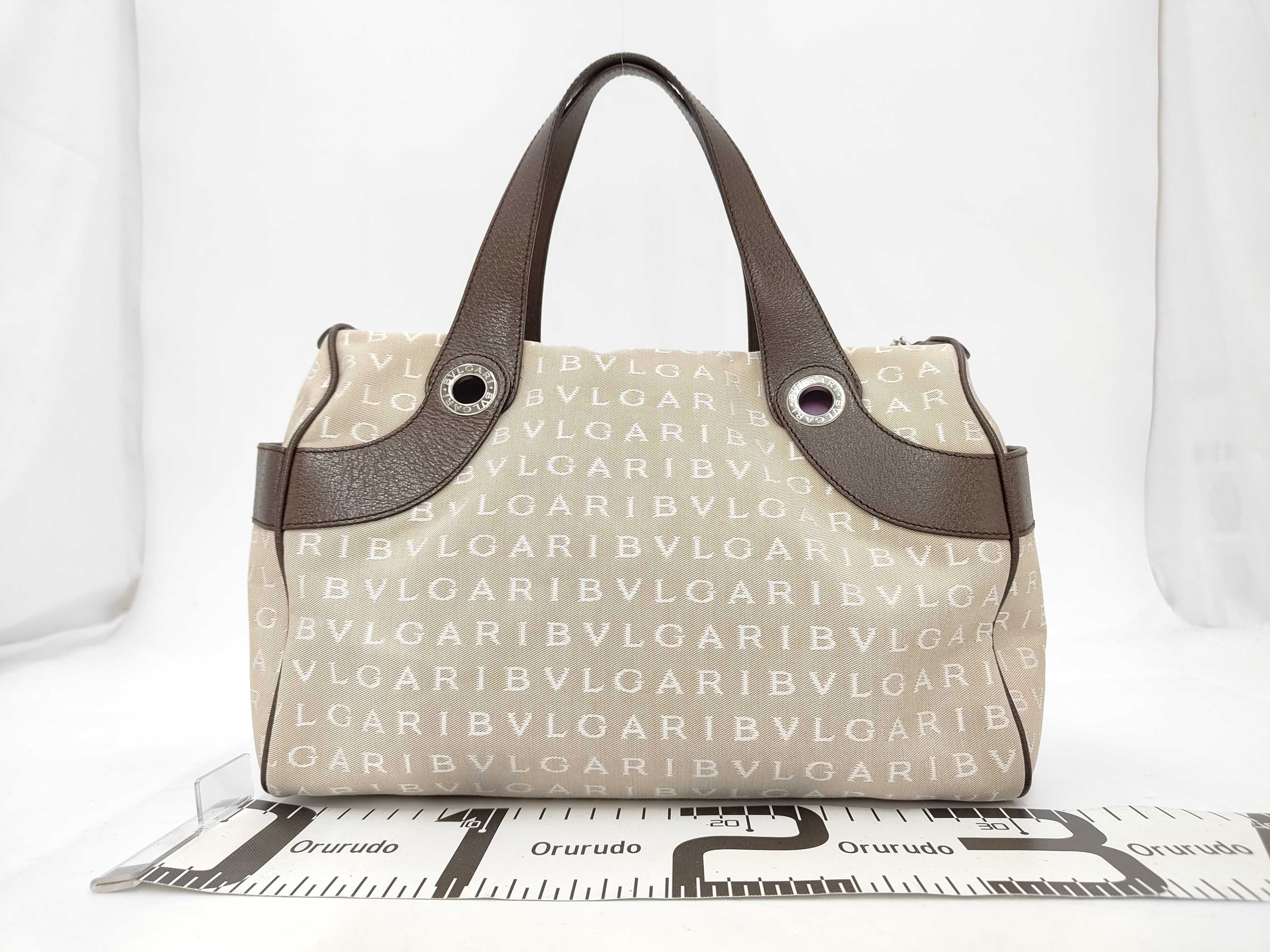 Logomania Handbag Mini Boston Bag Beige Boston Bag — view 2