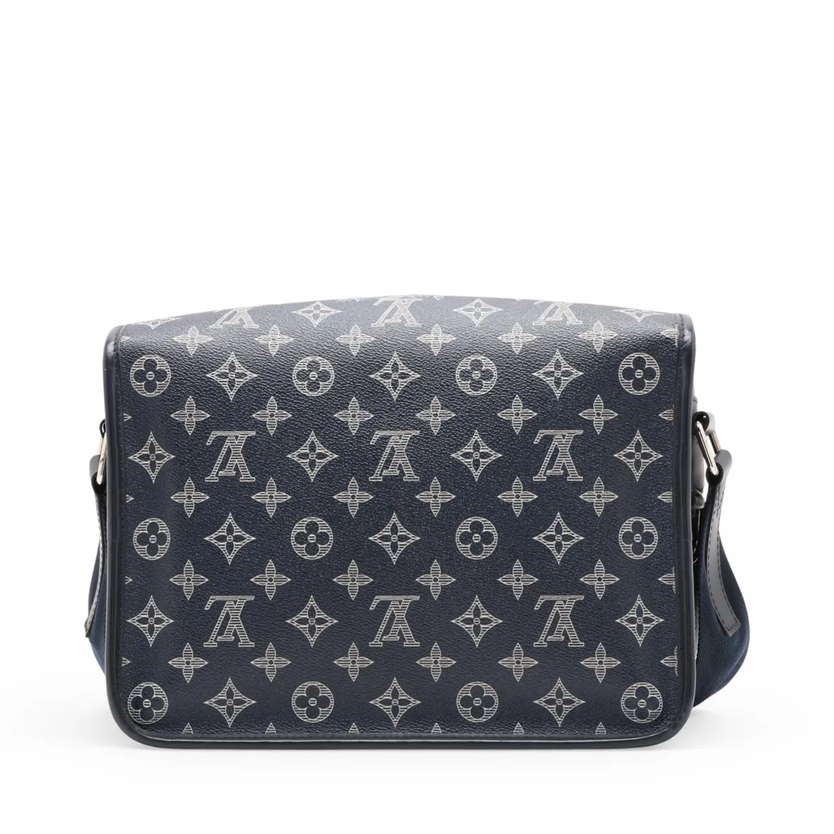 Monogram Savannah Messenger PM M54248 PL0187 Navy (RFID detected) — view 2