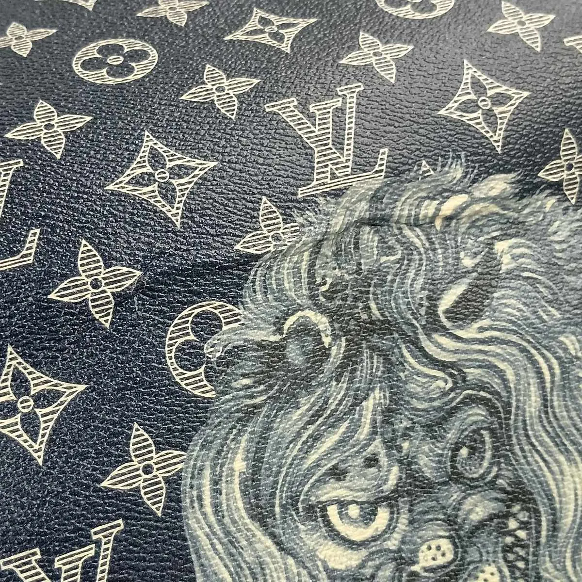 Monogram Savannah Messenger PM M54248 PL0187 Navy (RFID detected) — view 11