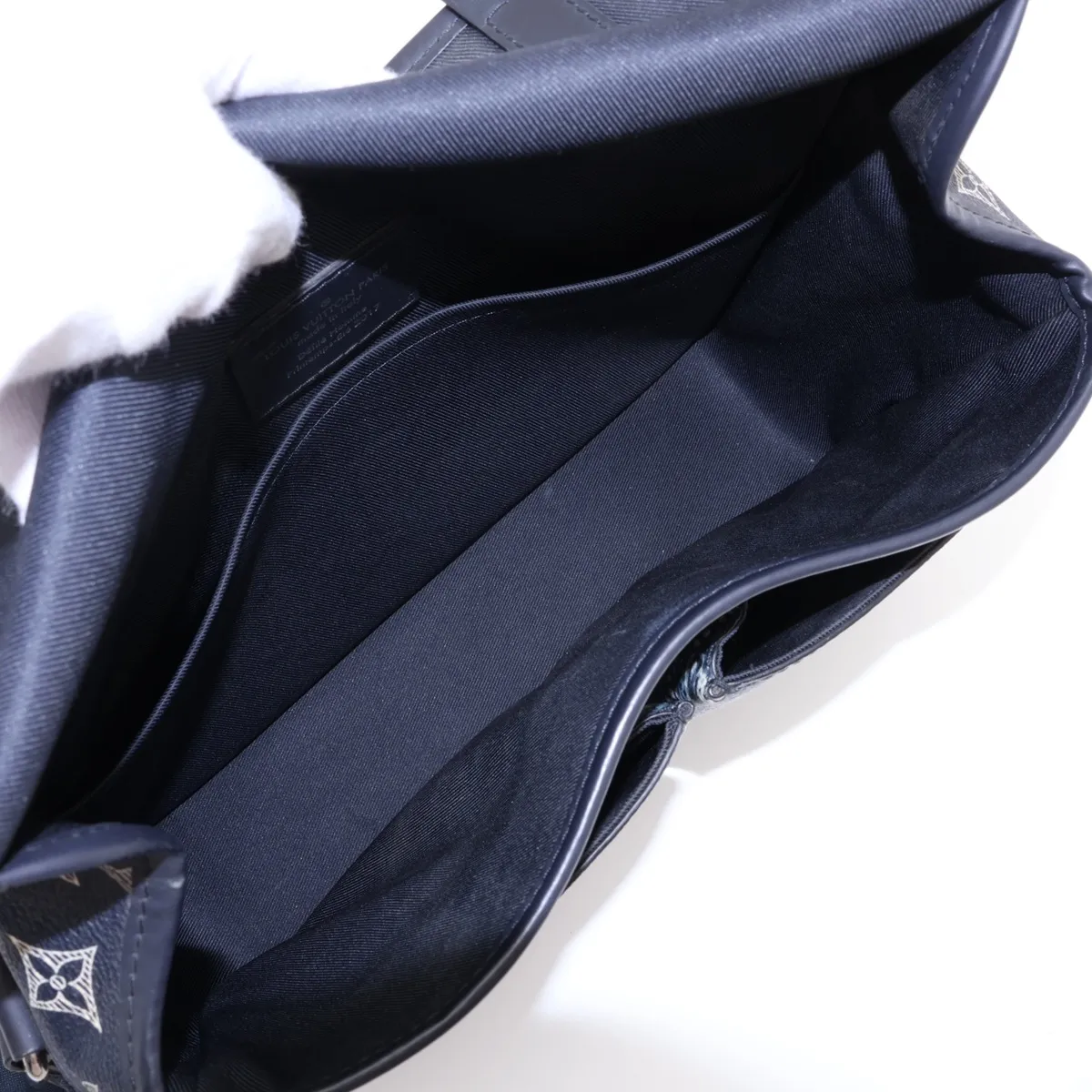 Monogram Savannah Messenger PM M54248 PL0187 Navy (RFID detected) — view 6
