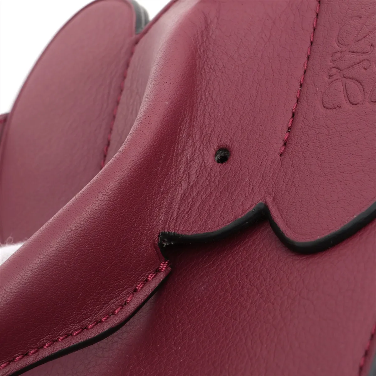 Elephant Pocket Leather Shoulder Bag Purple — view 8