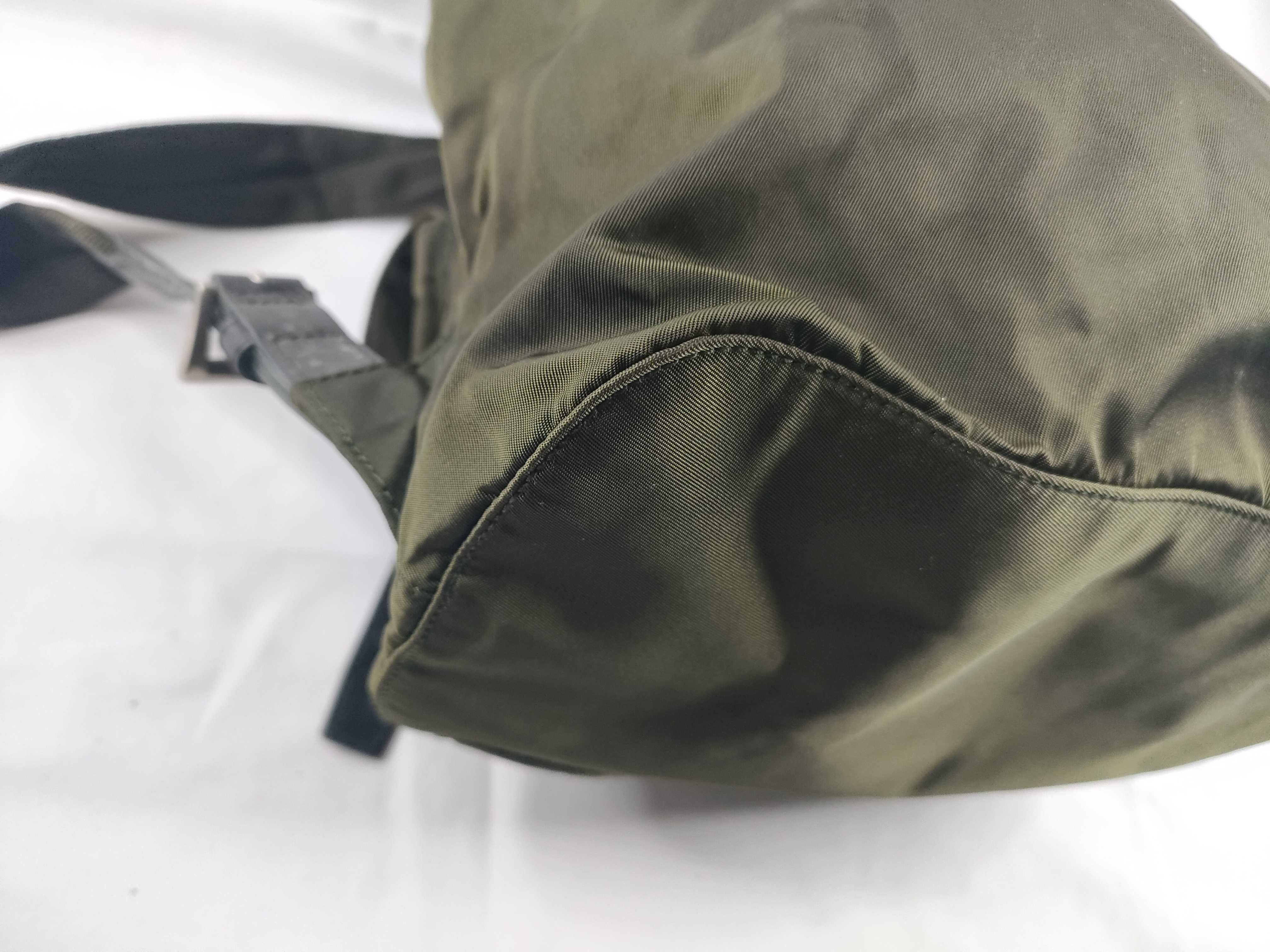 nylon backpack, green. — view 3