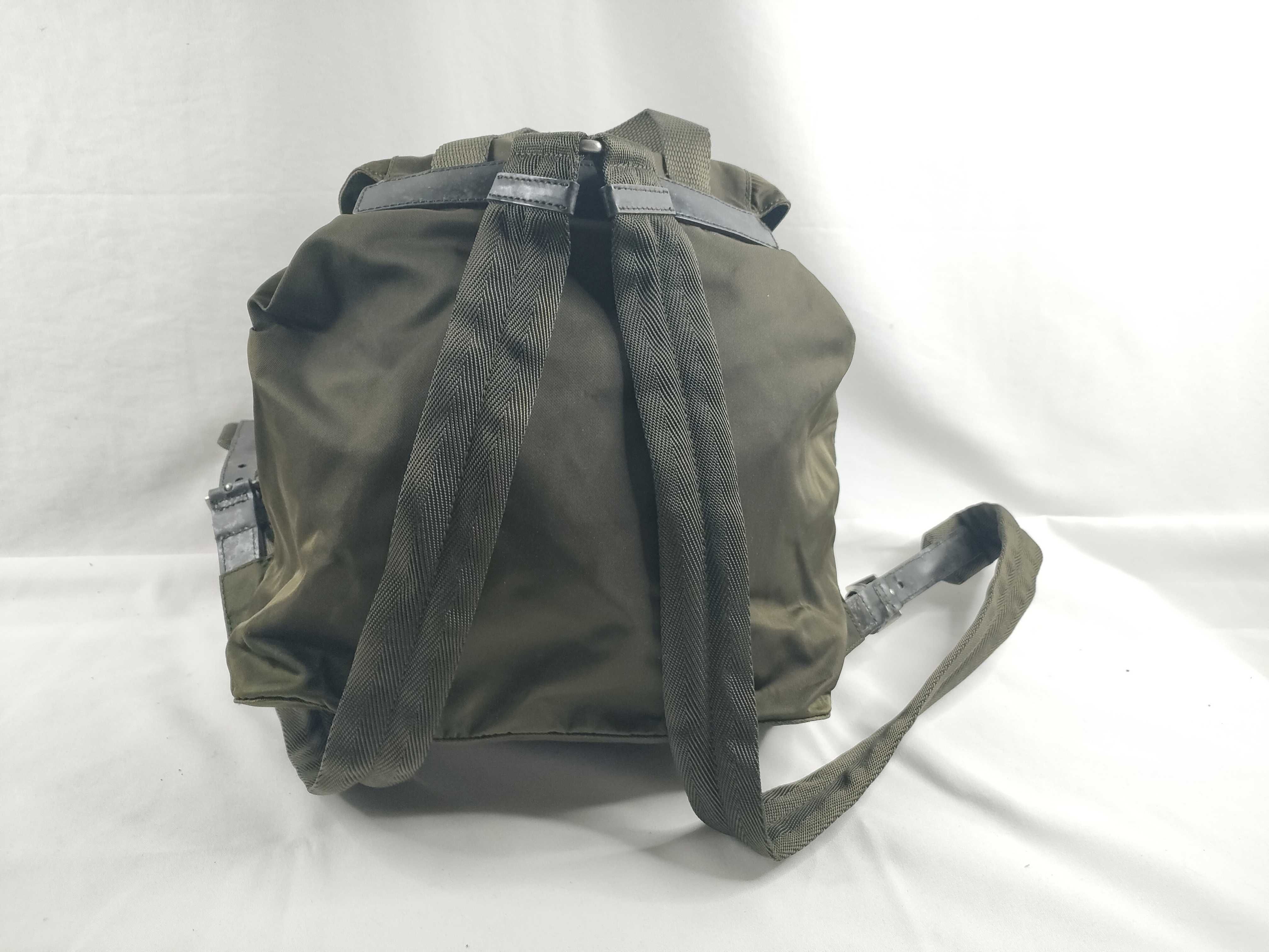 nylon backpack, green. — view 6