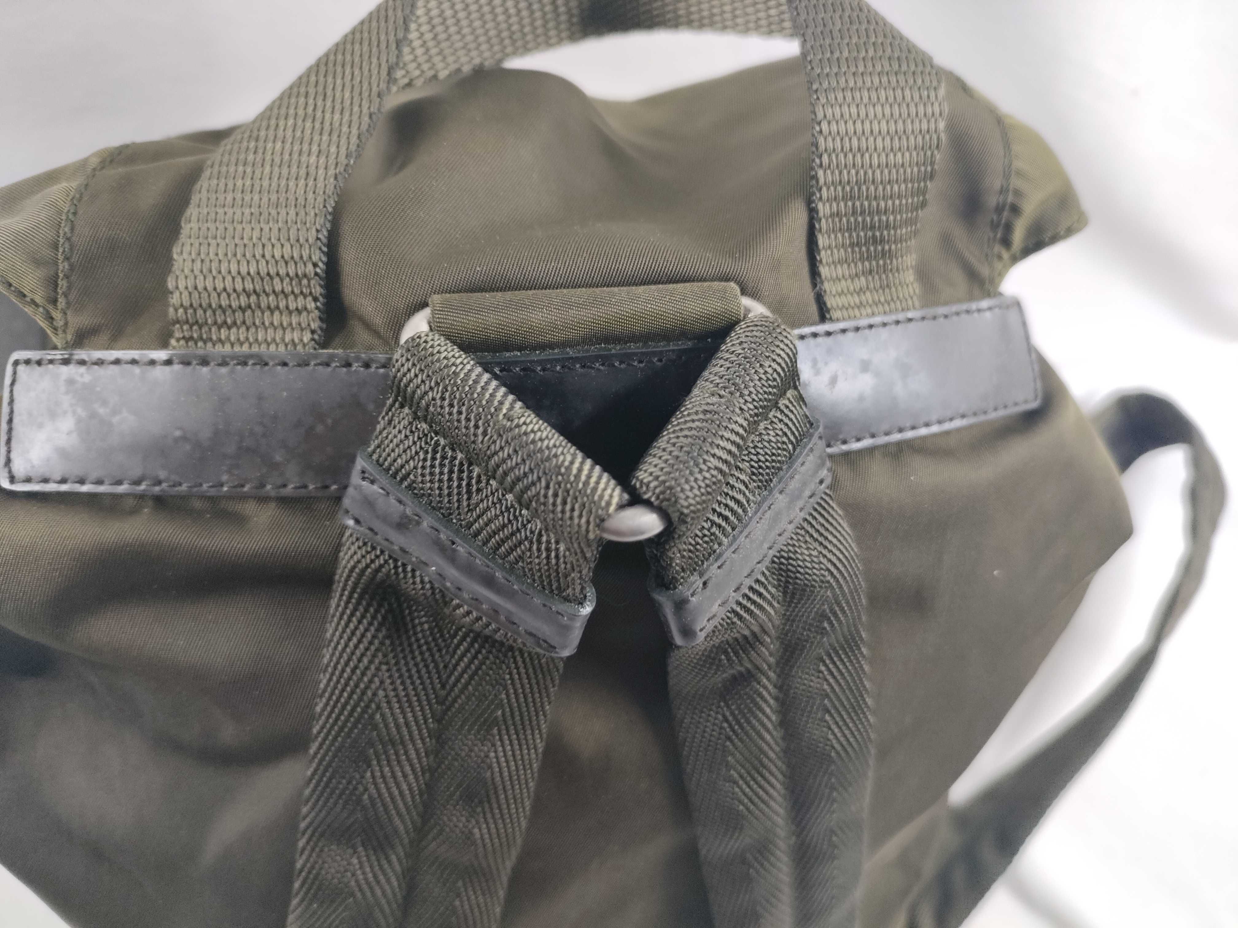 nylon backpack, green. — view 7