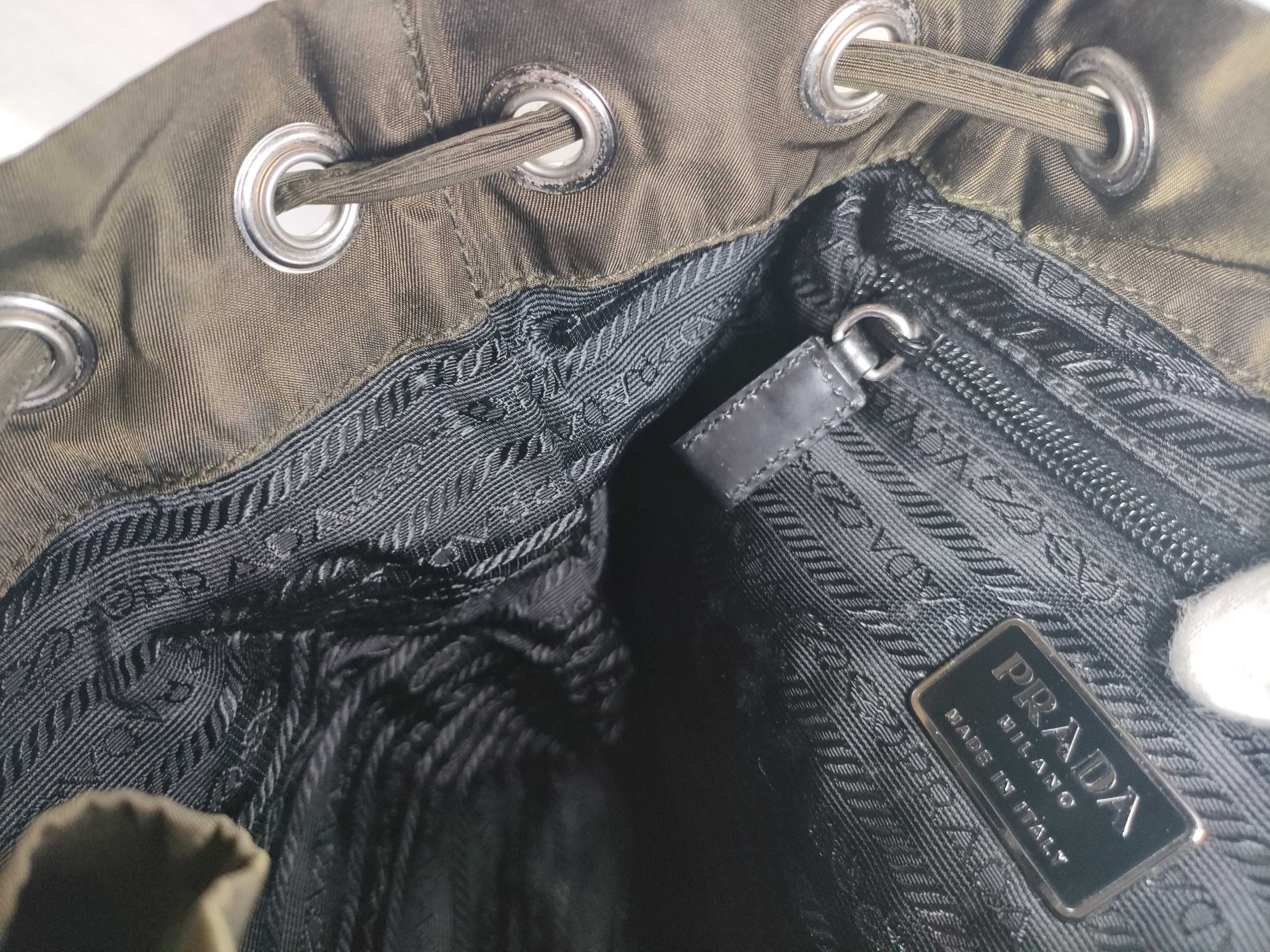 nylon backpack, green. — view 10