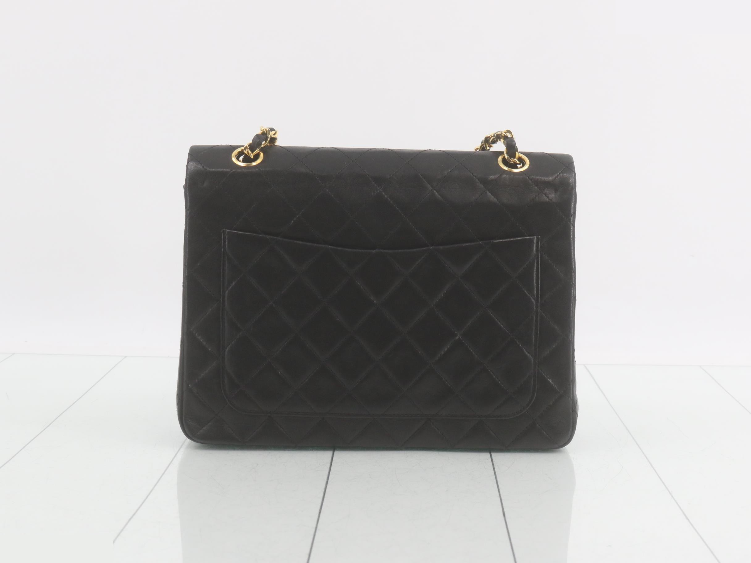 Matelassé Leather Turnlock Double Flap Double Chain Shoulder Bag — view 2