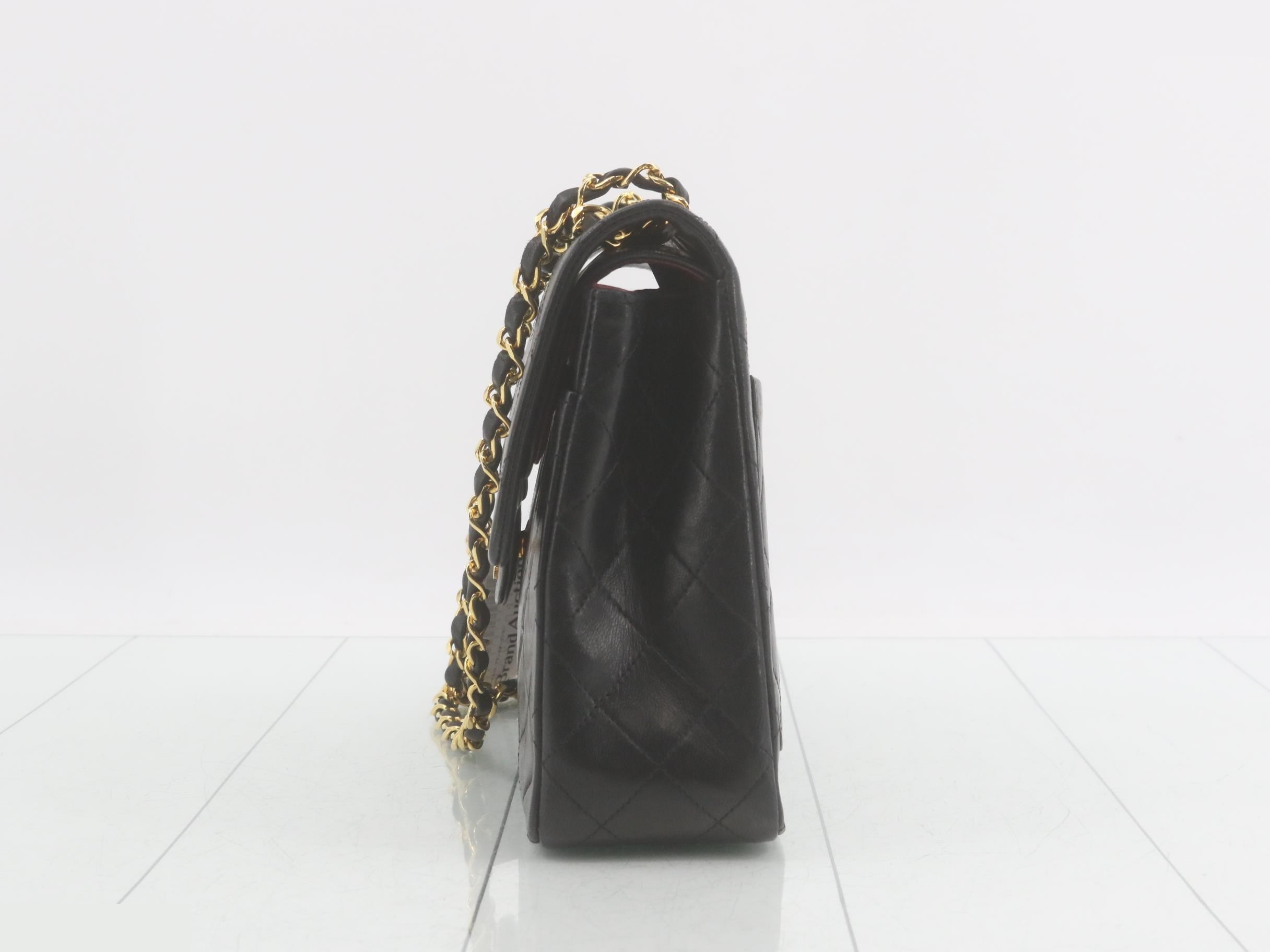 Matelassé Leather Turnlock Double Flap Double Chain Shoulder Bag — view 3