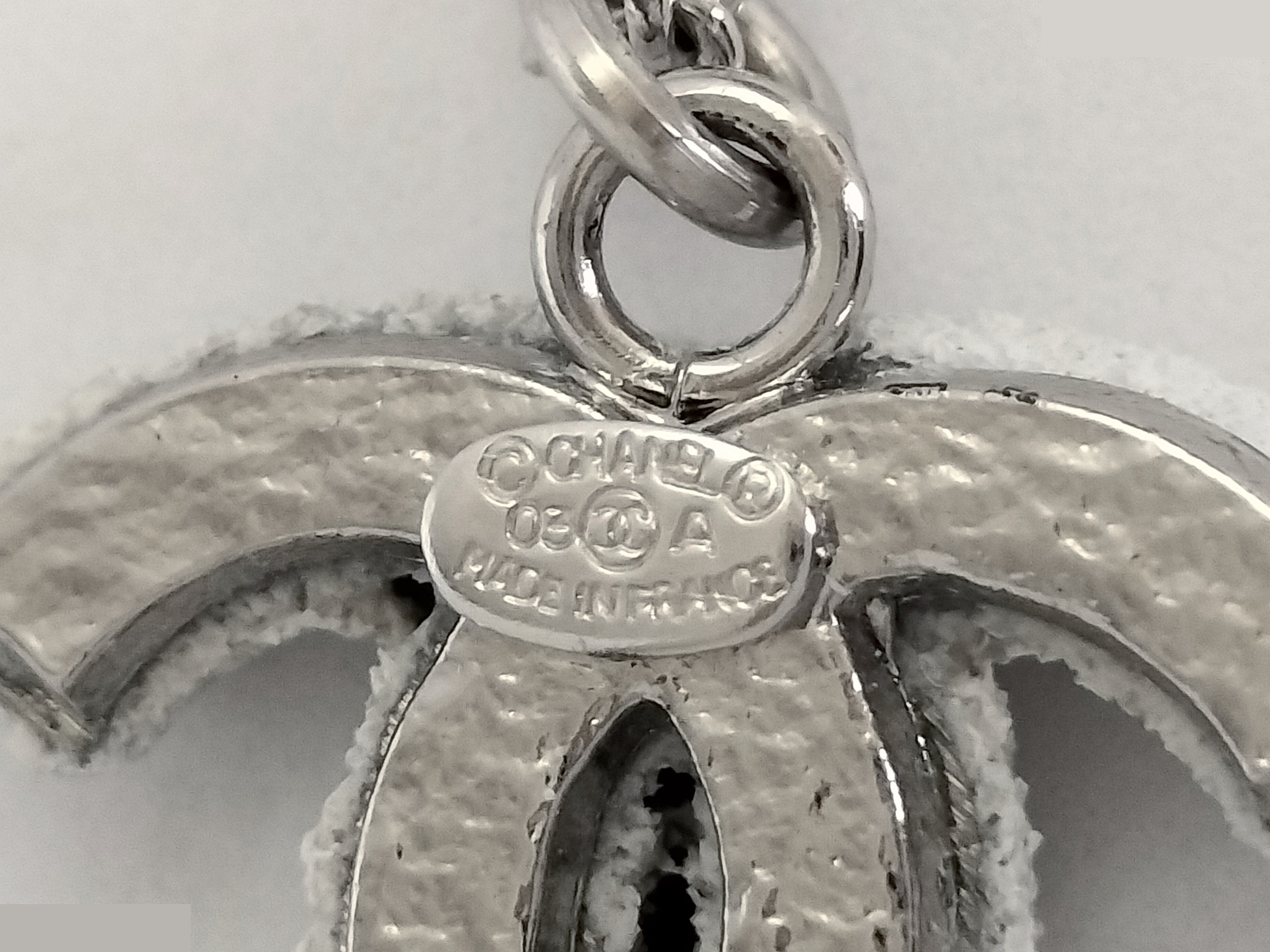 Coco Coral-Style Silver Necklace, Chain Approx. 42cm — view 3