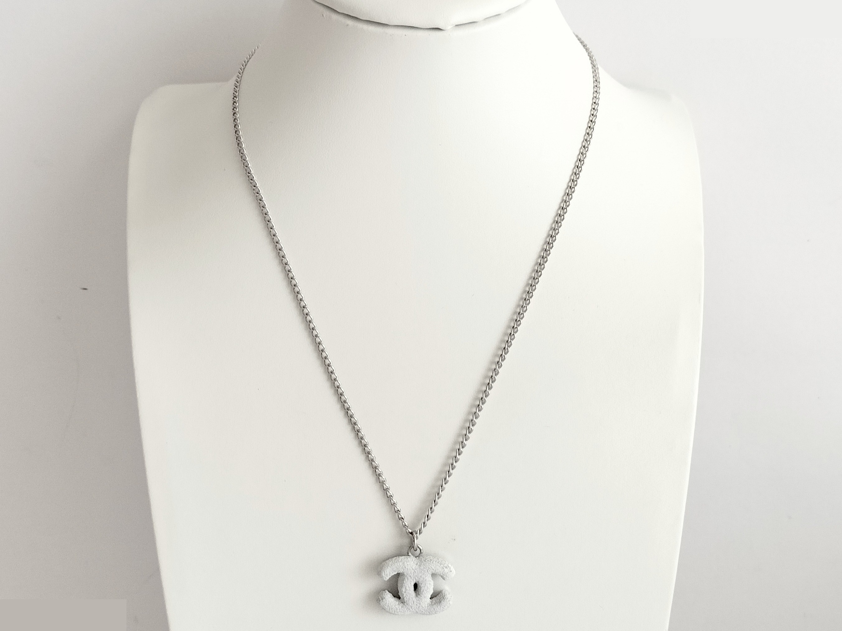 Coco Coral-Style Silver Necklace, Chain Approx. 42cm — view 7