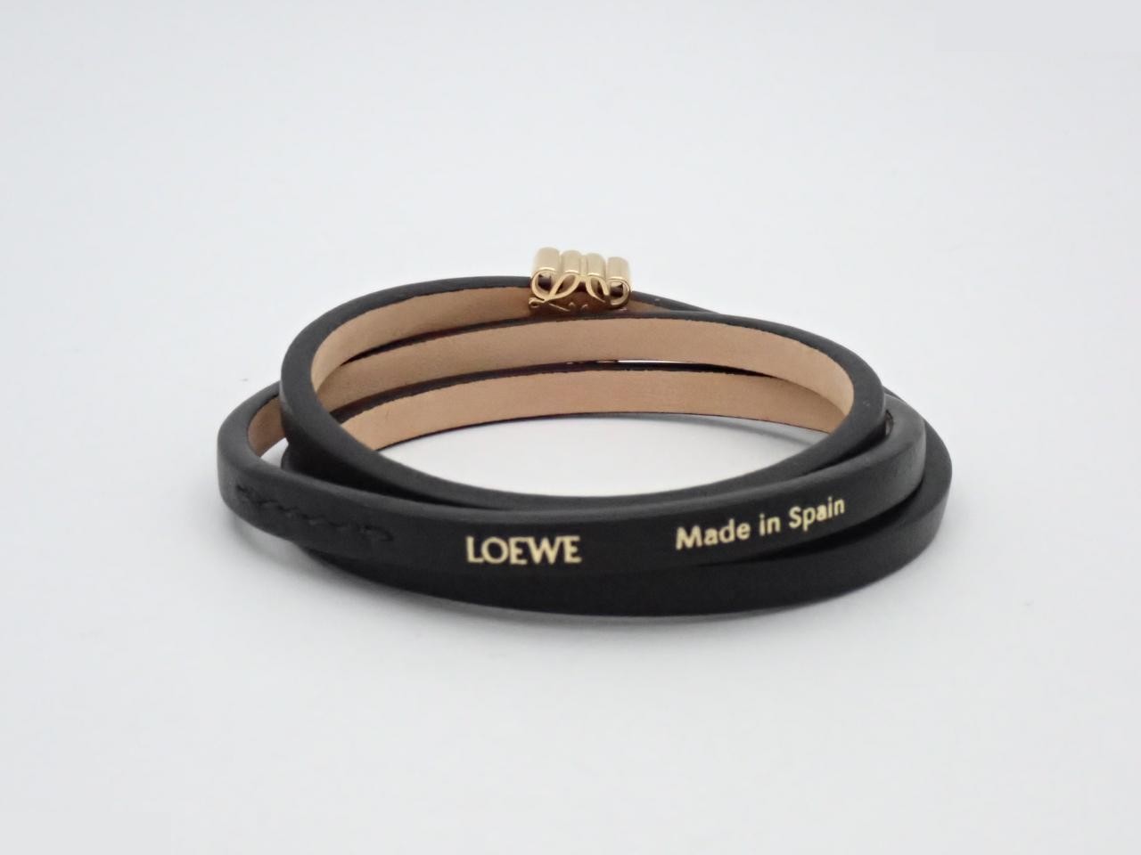 Anagram Bracelet, Size M, Black, Wrist Circumference Approx. 18cm — view 2