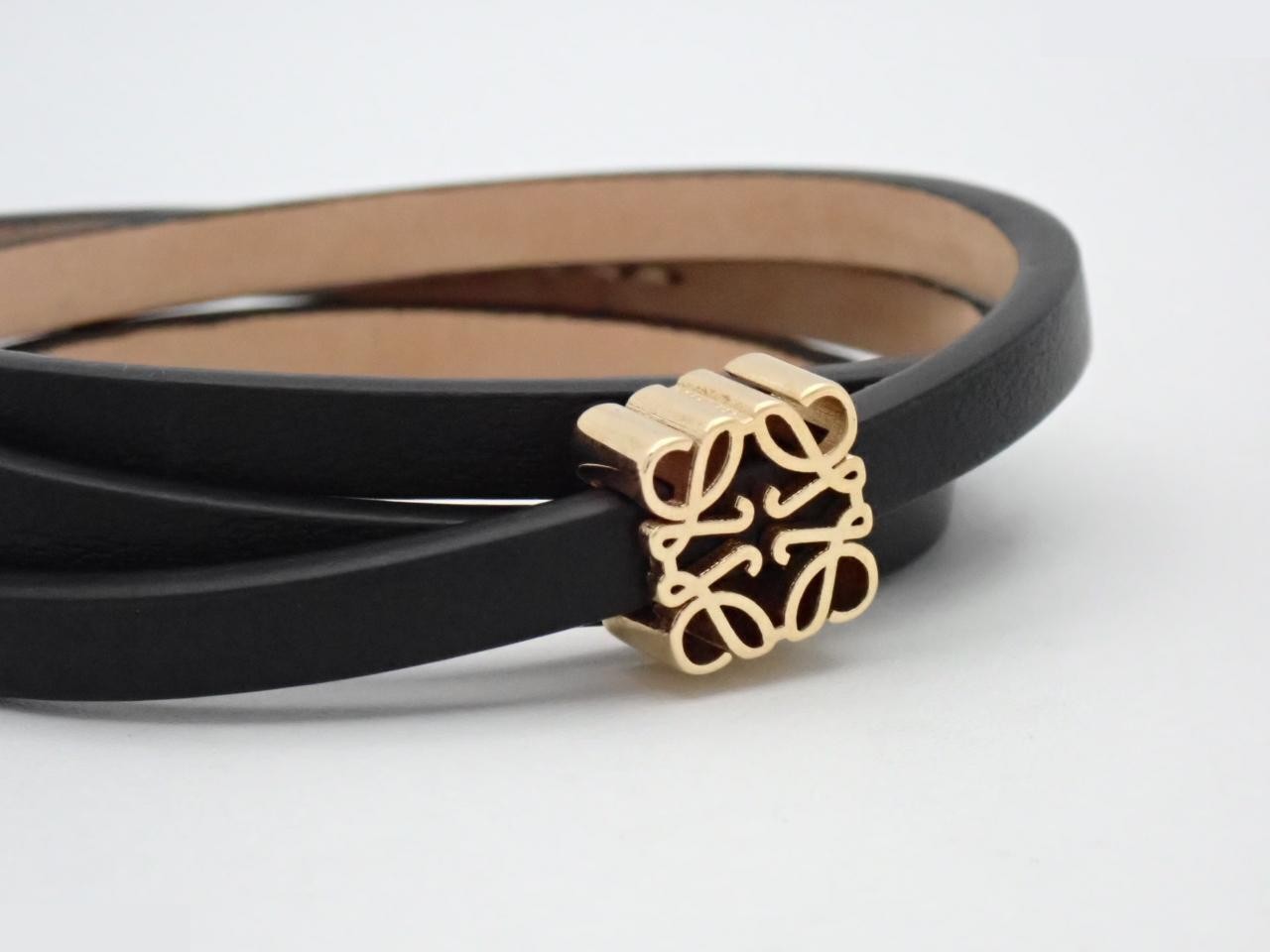 Anagram Bracelet, Size M, Black, Wrist Circumference Approx. 18cm — view 3