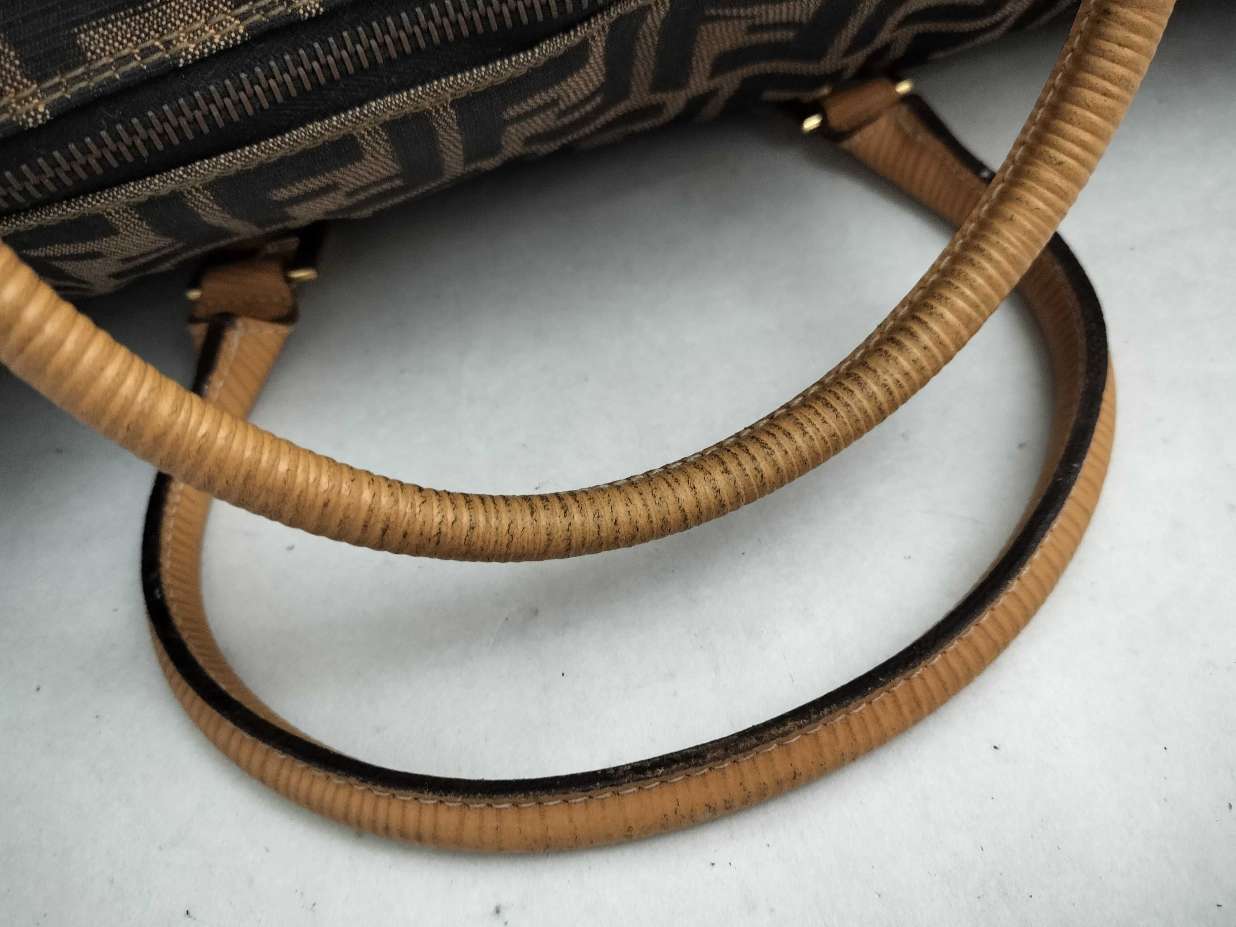 Zucca pattern Boston bag, brown. — view 4