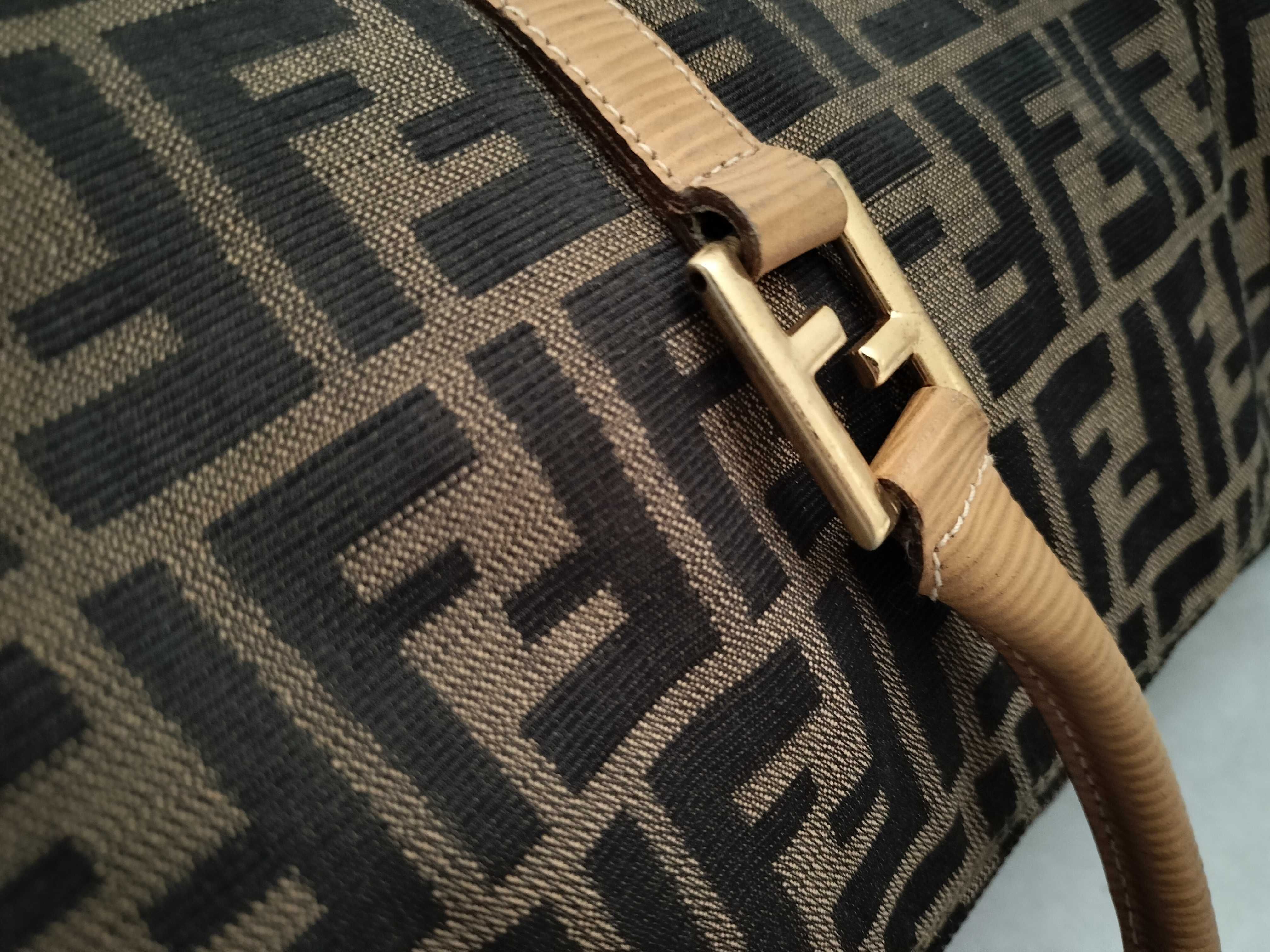 Zucca pattern Boston bag, brown. — view 5