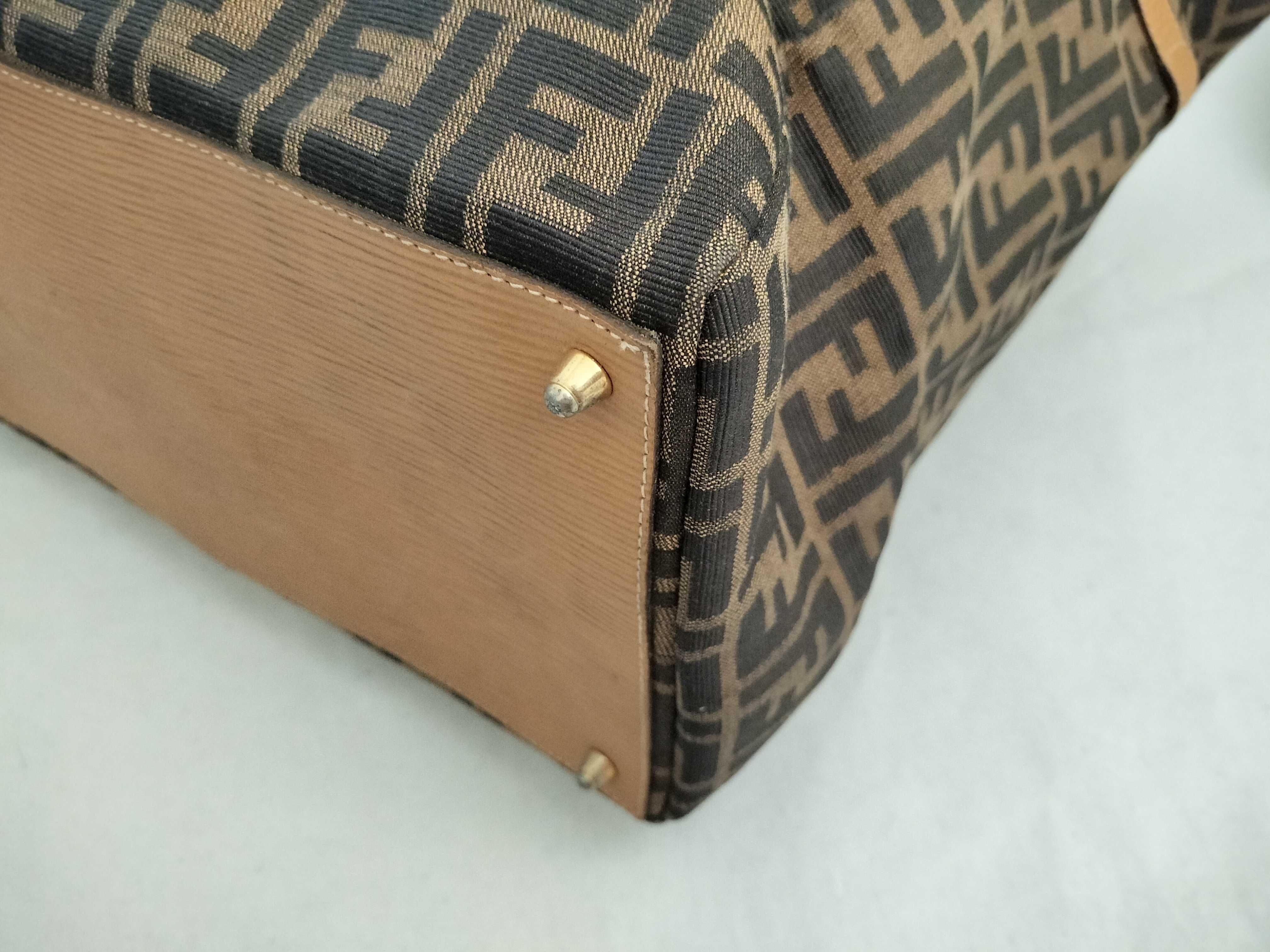 Zucca pattern Boston bag, brown. — view 7