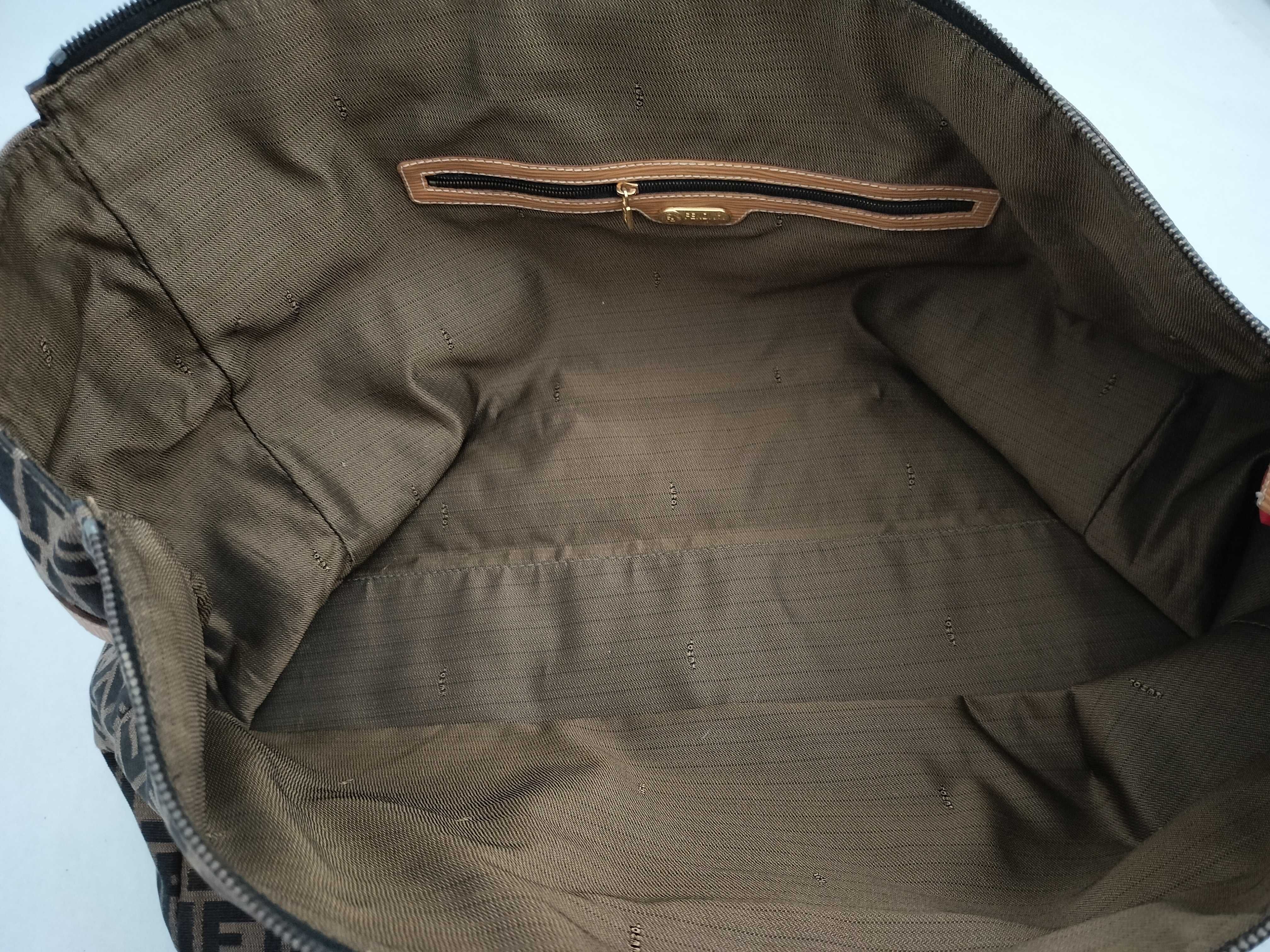 Zucca pattern Boston bag, brown. — view 10