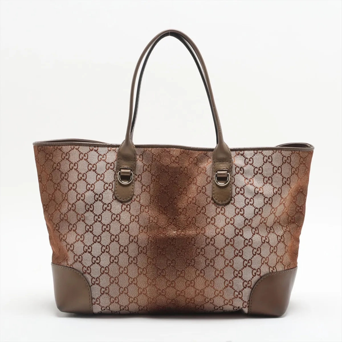 GG Canvas x Leather Tote Bag Bronze 269956 — view 2