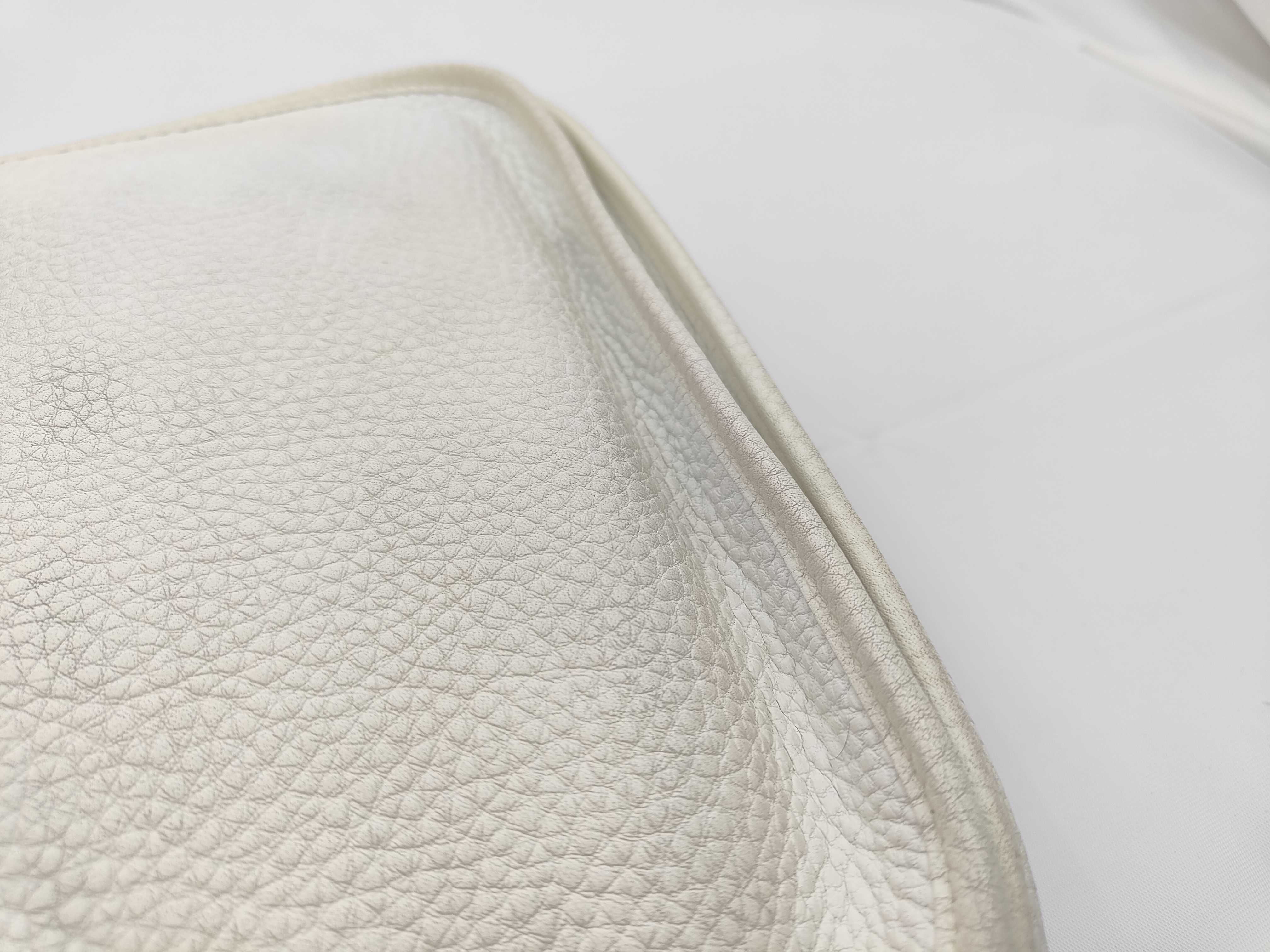Taurillon Clemence Evelyne PM J stamp White Shoulder Bag — view 12