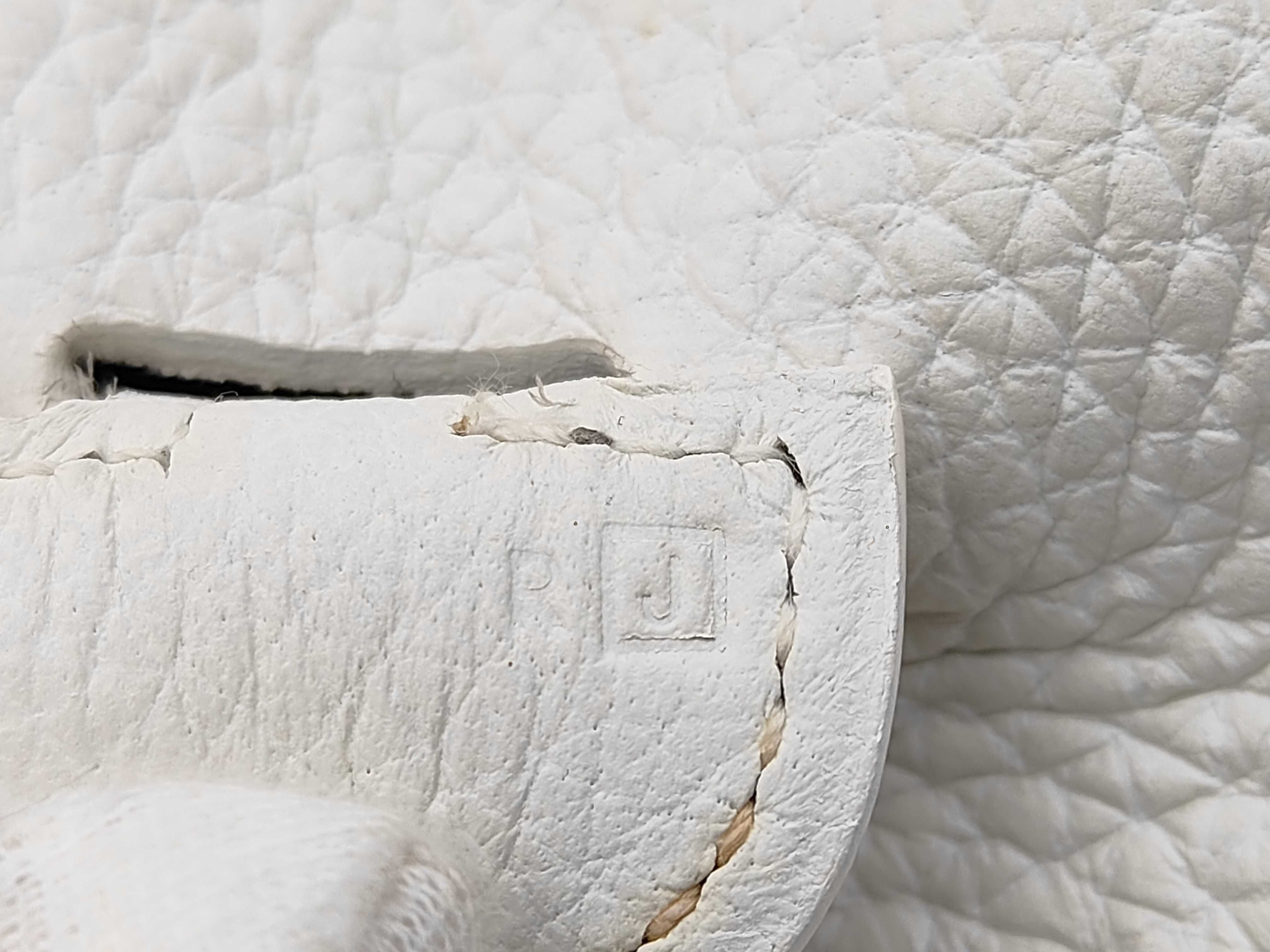 Taurillon Clemence Evelyne PM J stamp White Shoulder Bag — view 10
