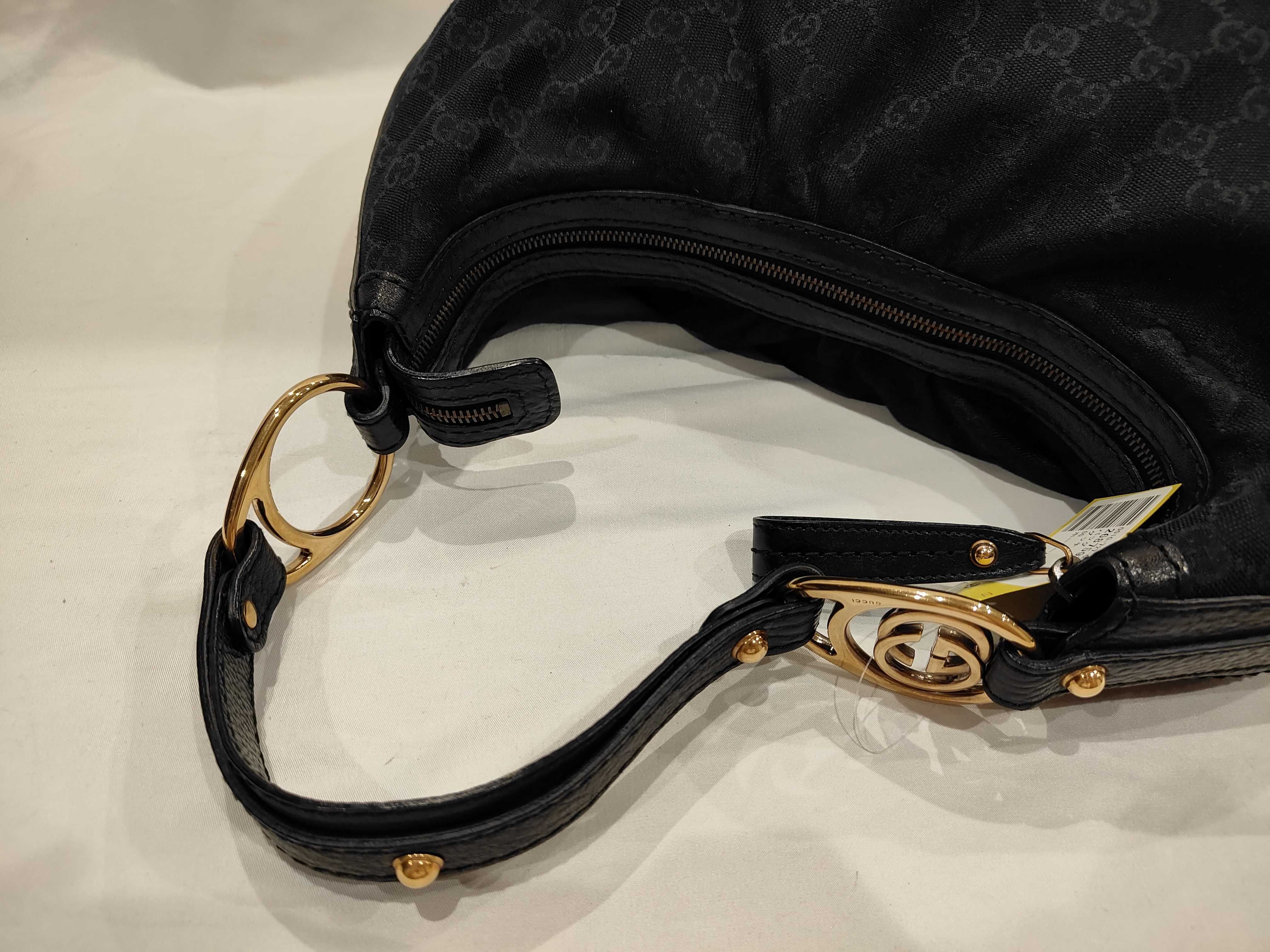 GG Hobo Bag, Black Shoulder Bag — view 6