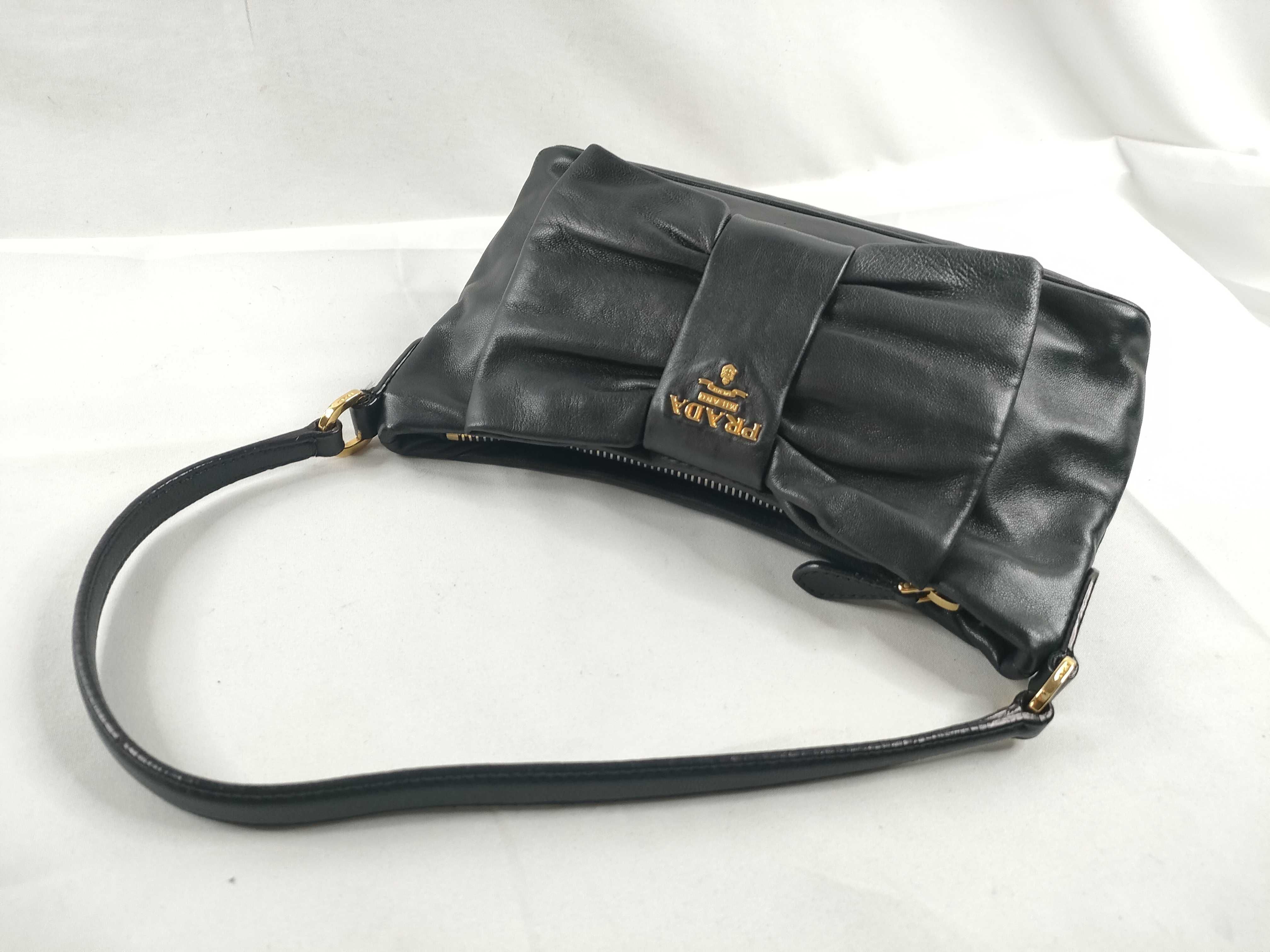 Nappa Leather Ribbon Mini Bag Handbag — view 6