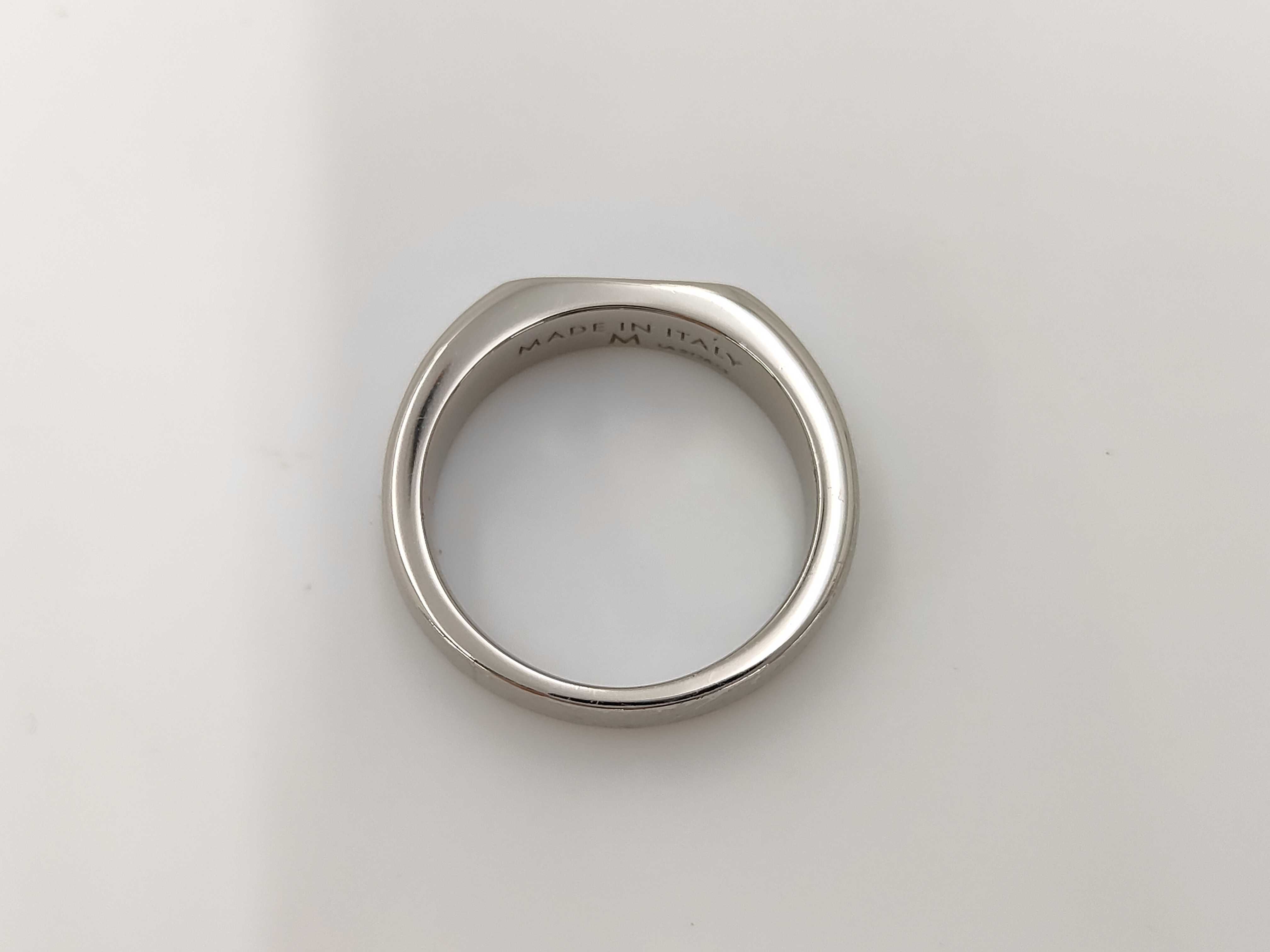 Logo Signet Silver M RG Ring — view 3
