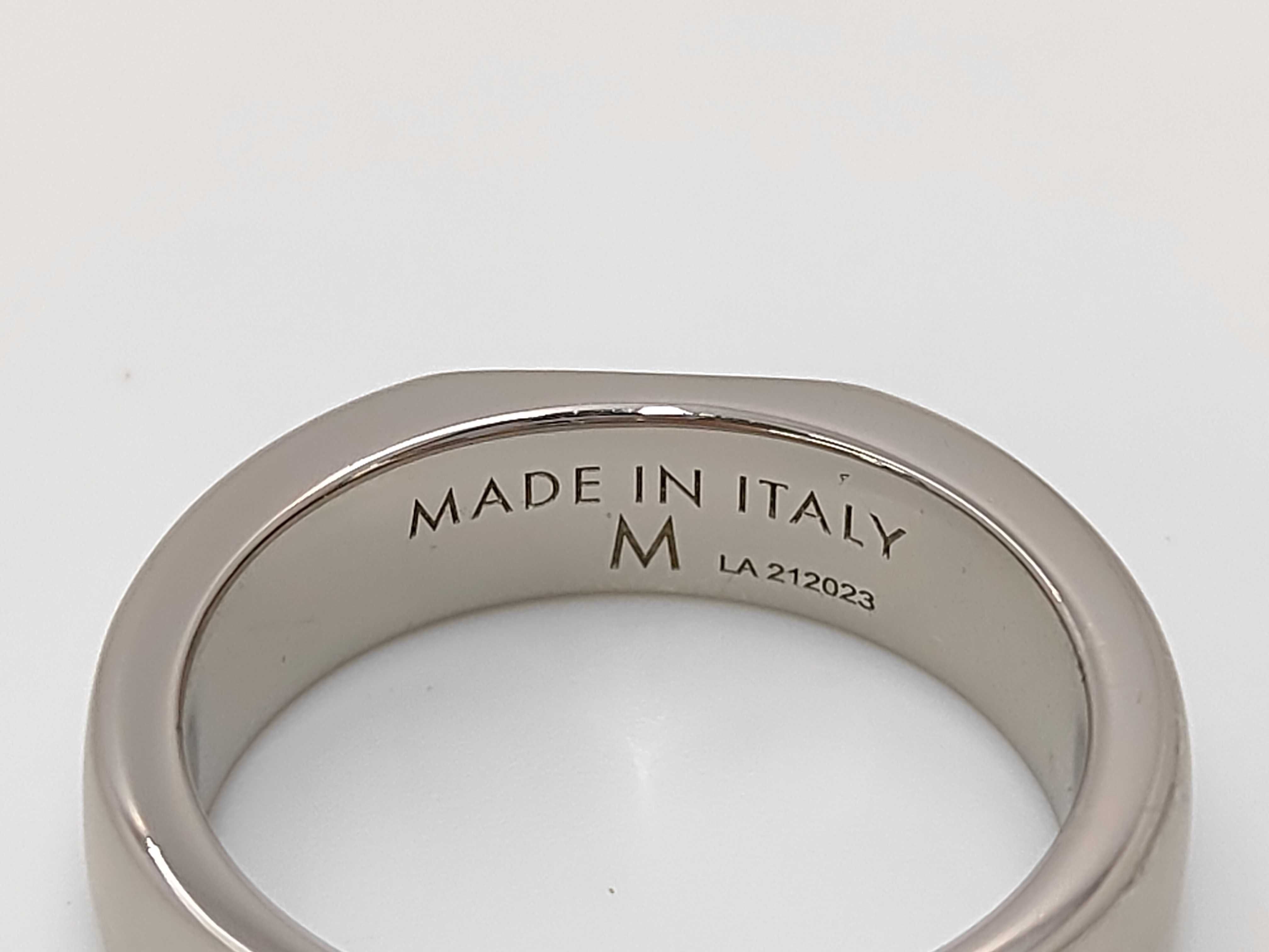 Logo Signet Silver M RG Ring — view 5