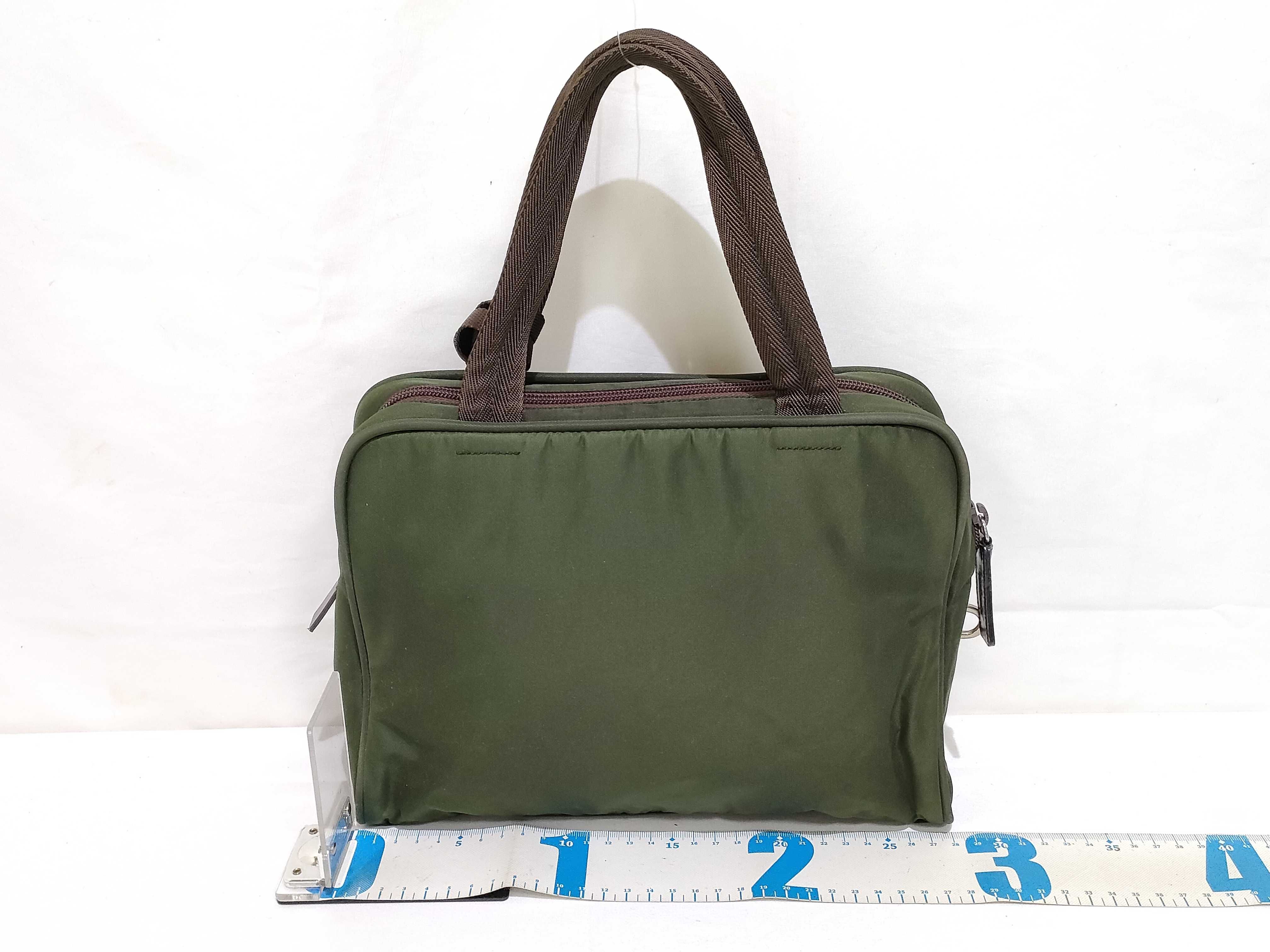 Nylon Prada Triangle Logo Nylon Handbag — view 2
