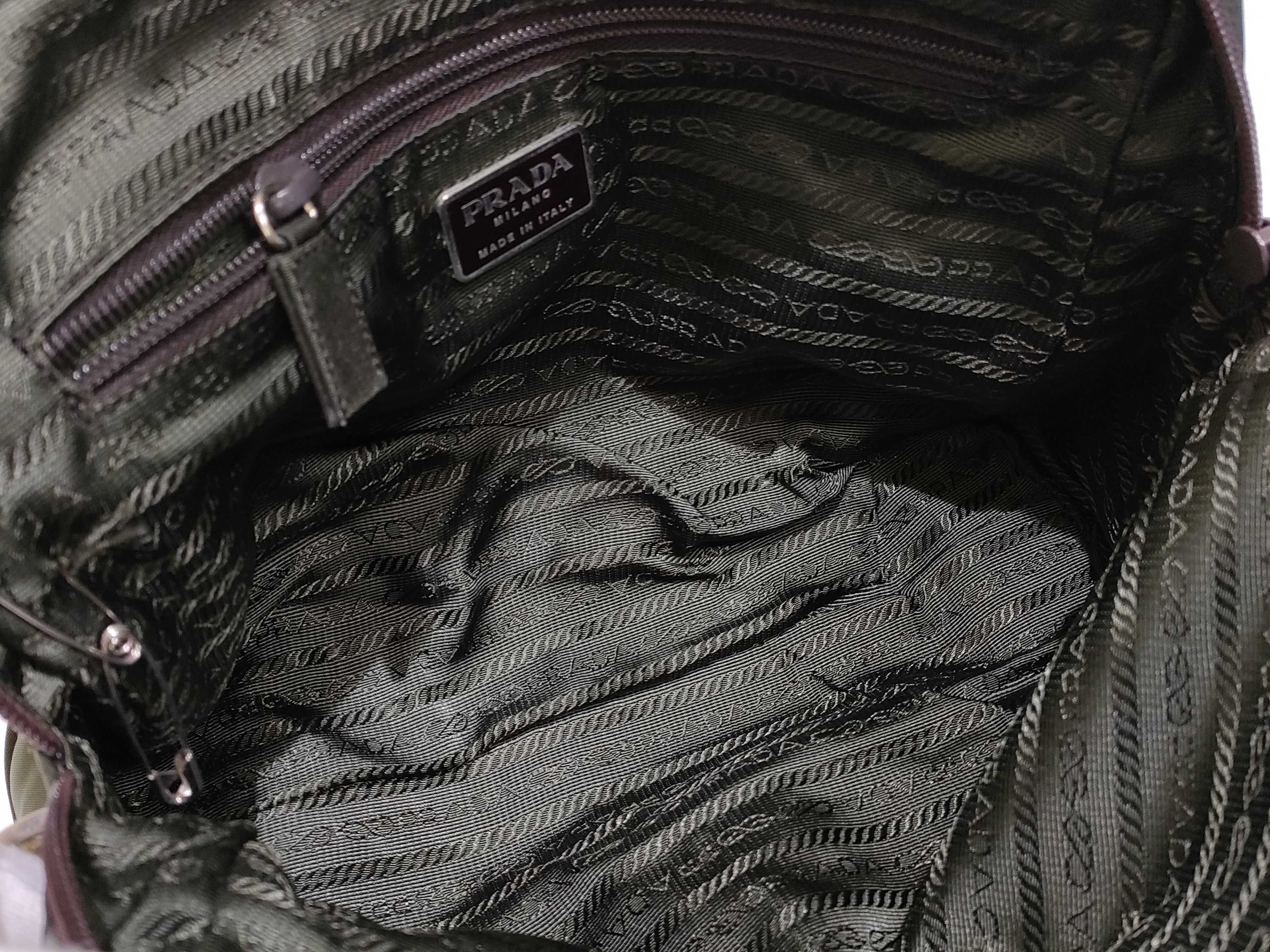 Nylon Prada Triangle Logo Nylon Handbag — view 9