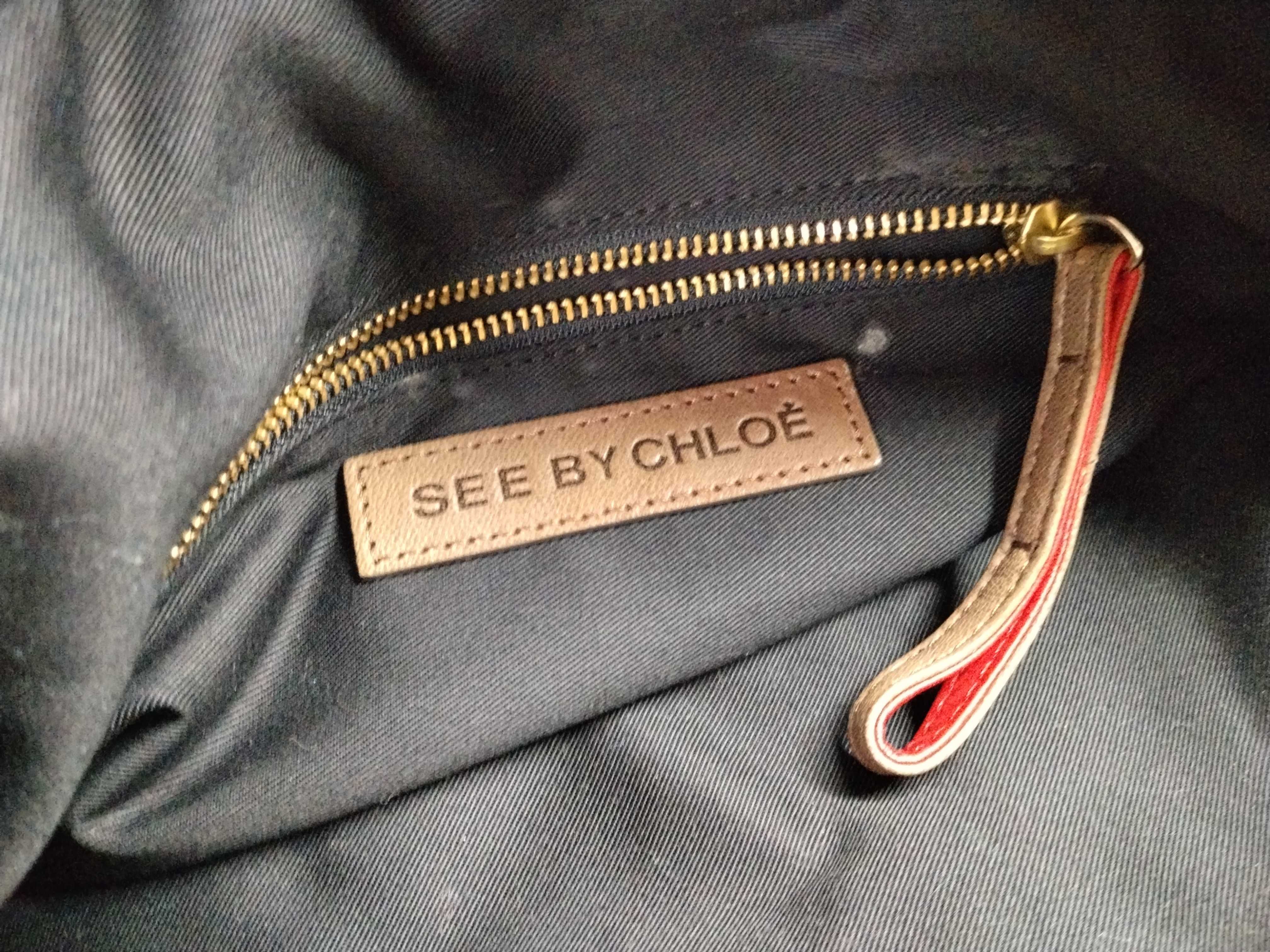SEE BY CHLOE Leather Handbag (Red) — view 13