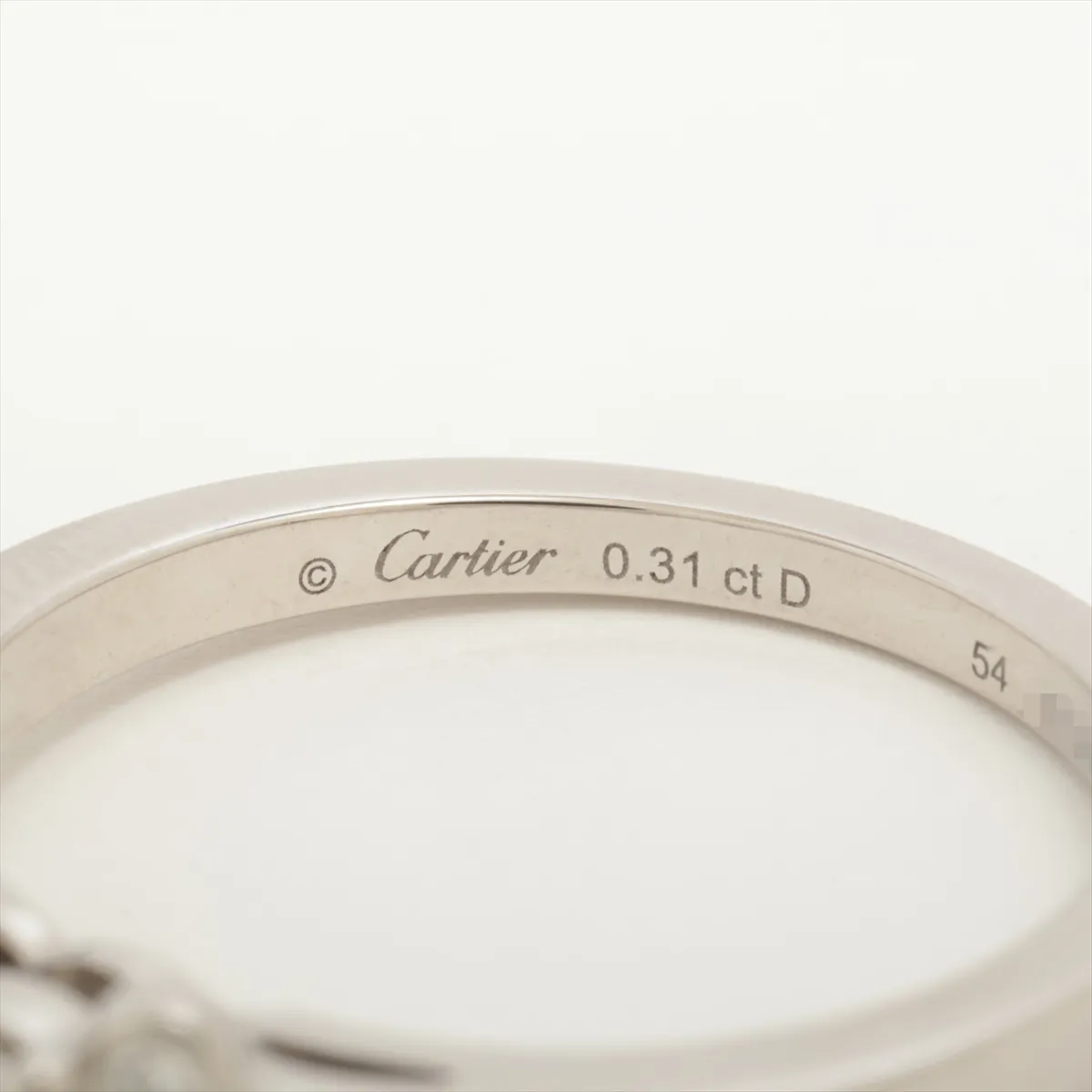 Ballerina Diamond Ring, Pt950, 5.5g, 0.31D, Size 54, 421APL, GIA No. 6471969016 — view 3