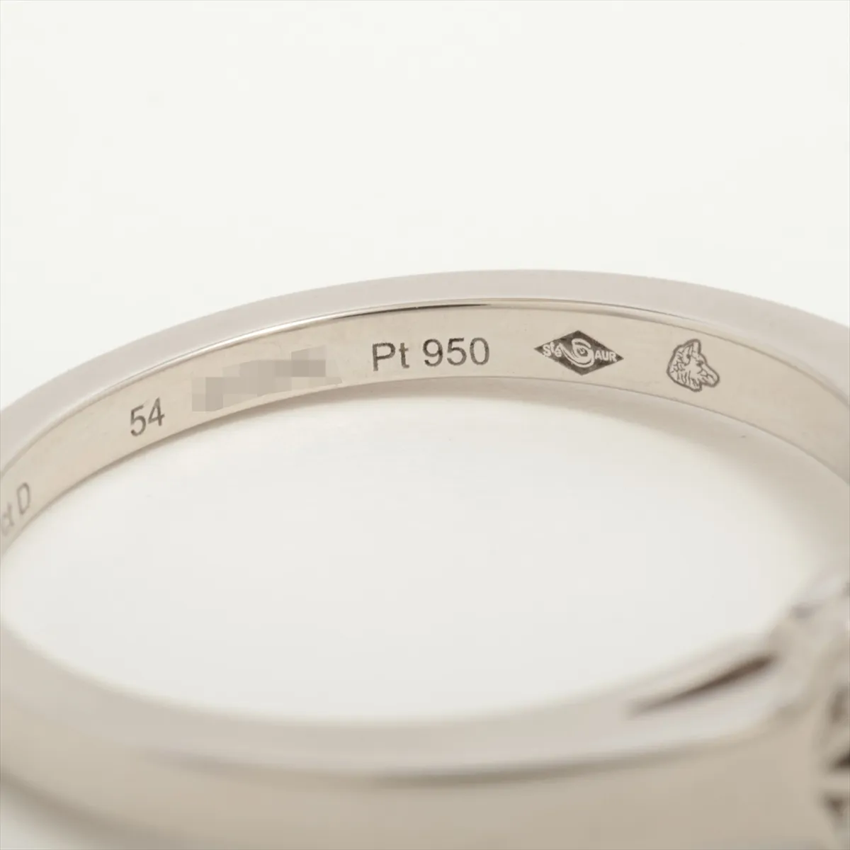 Ballerina Diamond Ring, Pt950, 5.5g, 0.31D, Size 54, 421APL, GIA No. 6471969016 — view 4