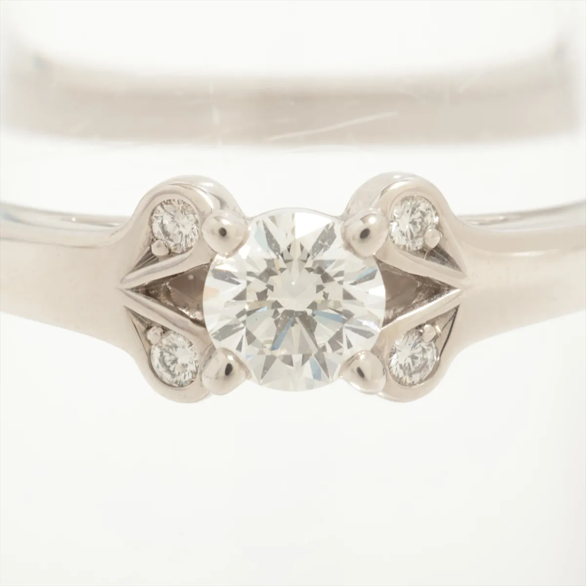 Ballerina Diamond Ring, Pt950, 5.5g, 0.31D, Size 54, 421APL, GIA No. 6471969016 — view 5