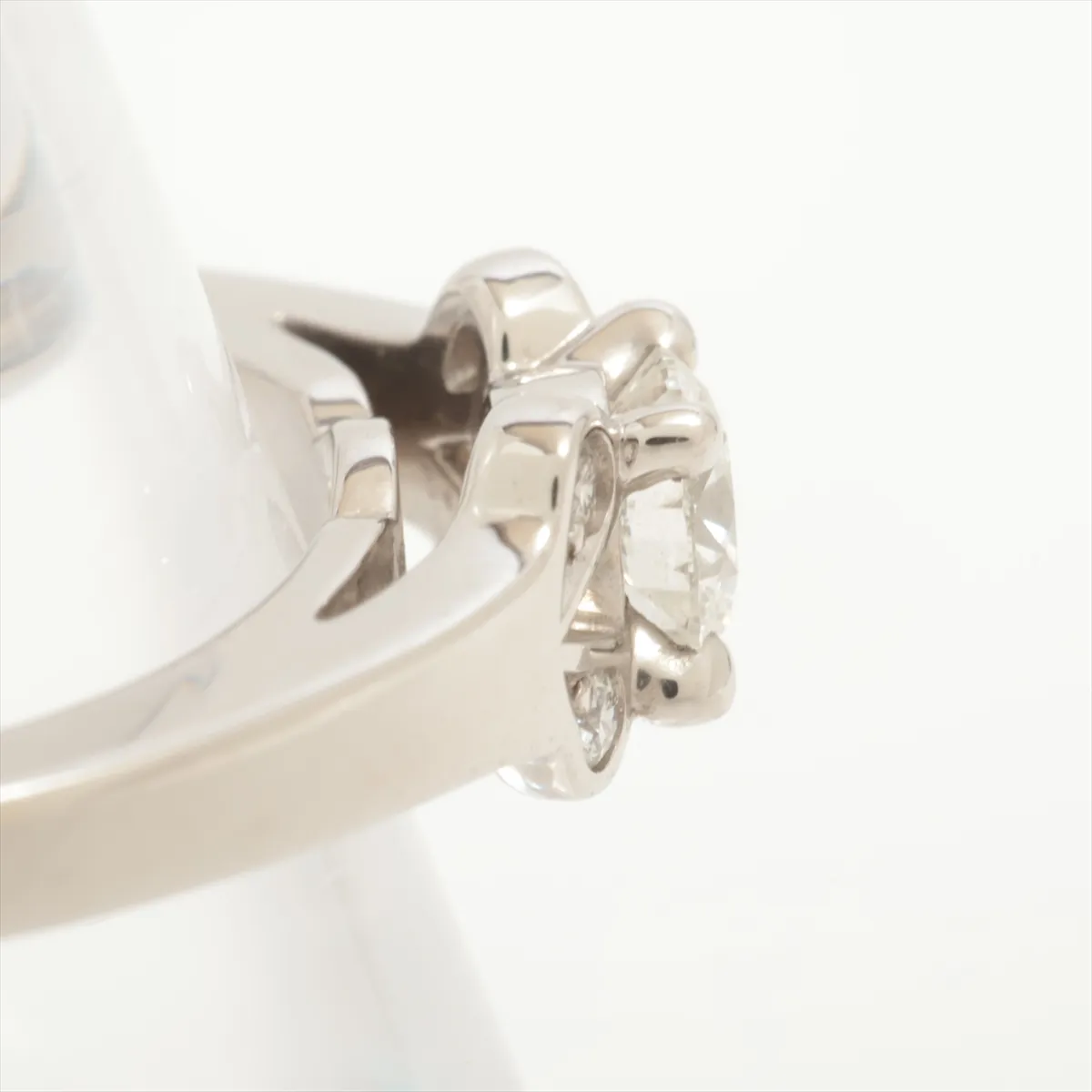 Ballerina Diamond Ring, Pt950, 5.5g, 0.31D, Size 54, 421APL, GIA No. 6471969016 — view 6