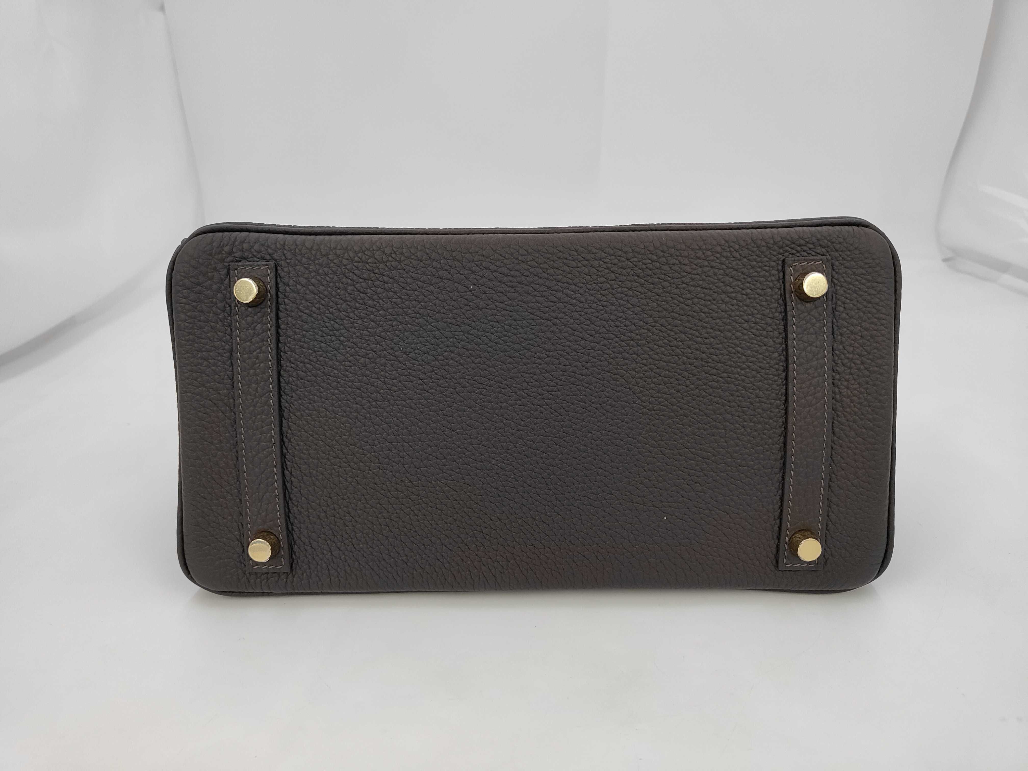 Birkin 30 Handbag, Dego Leather, Beblanc, G Stamp — view 4