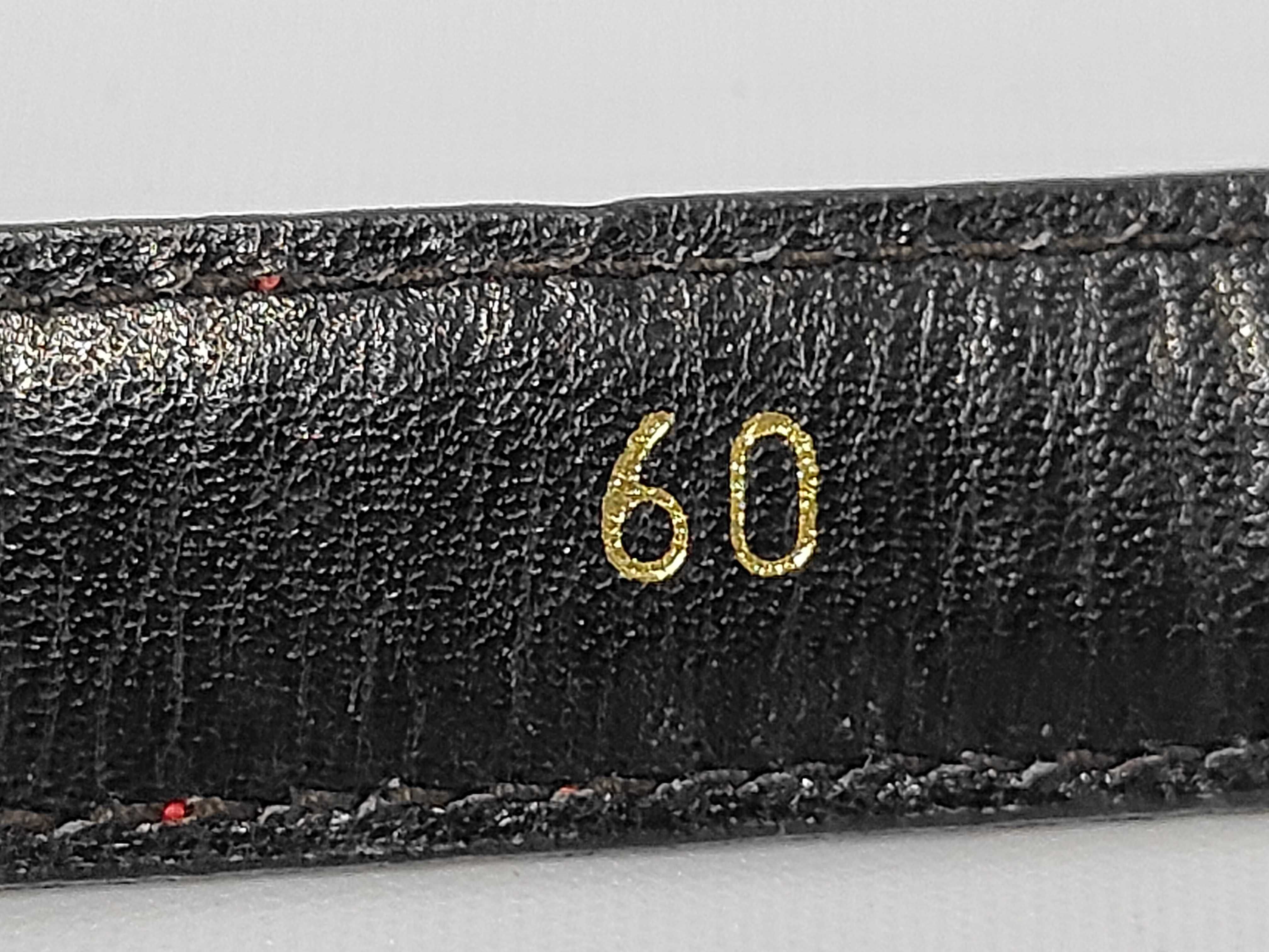 Triple Gold Buckle Leather Belt 60 Belt — view 6