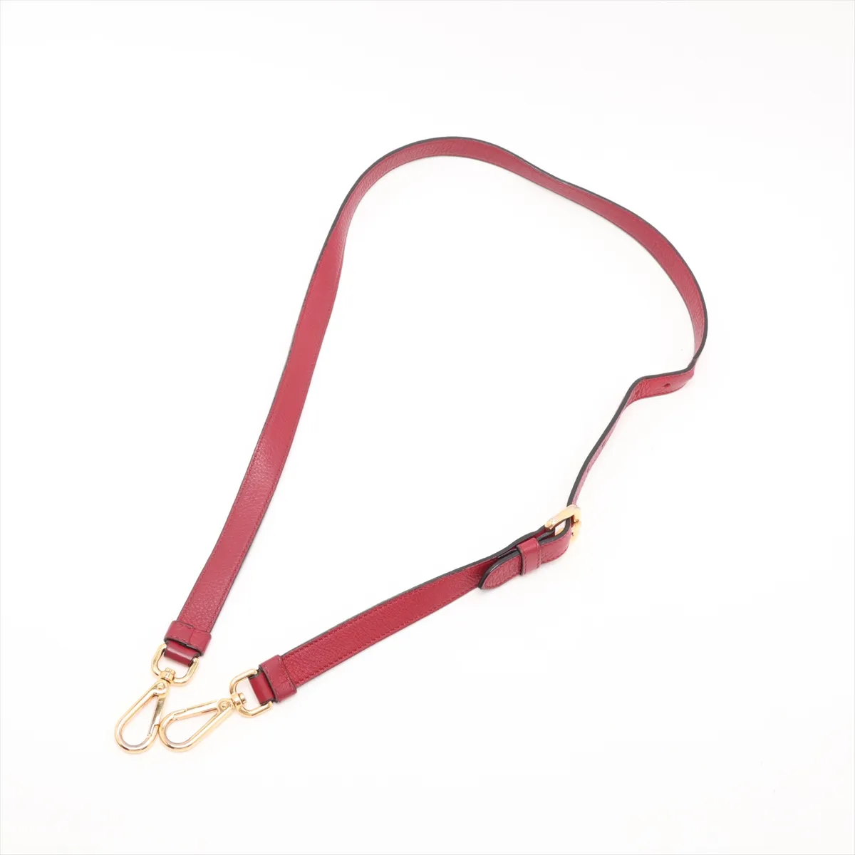 Vitello Leather 2-Way Tote Bag, Red — view 7
