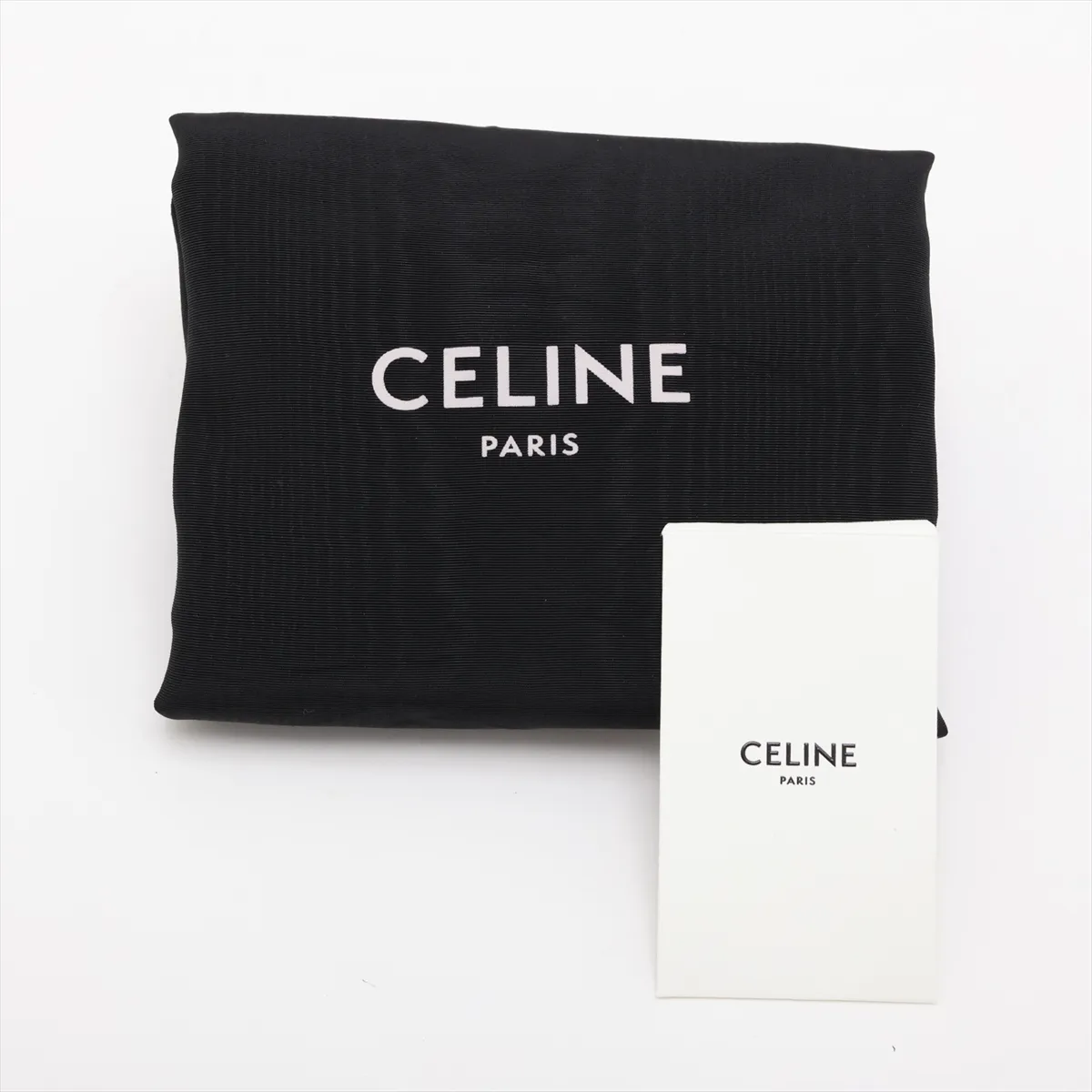 Triomphe Classic Leather Shoulder Bag, Black — view 12