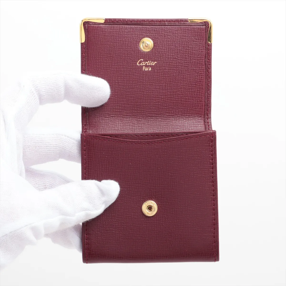 Must Leather Coin Case Bordeaux Box: — view 3