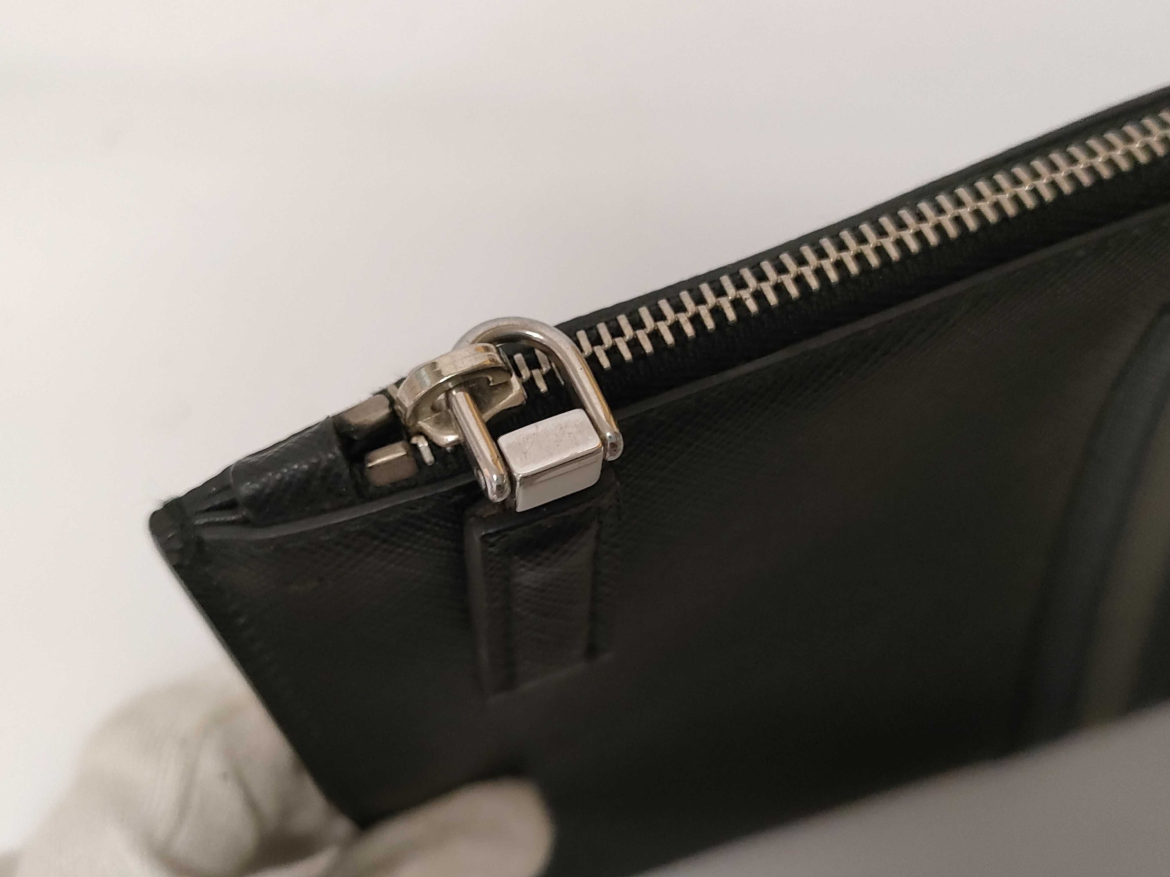 Mini Clutch Bag Pouch Saffiano Black Pouch — view 5