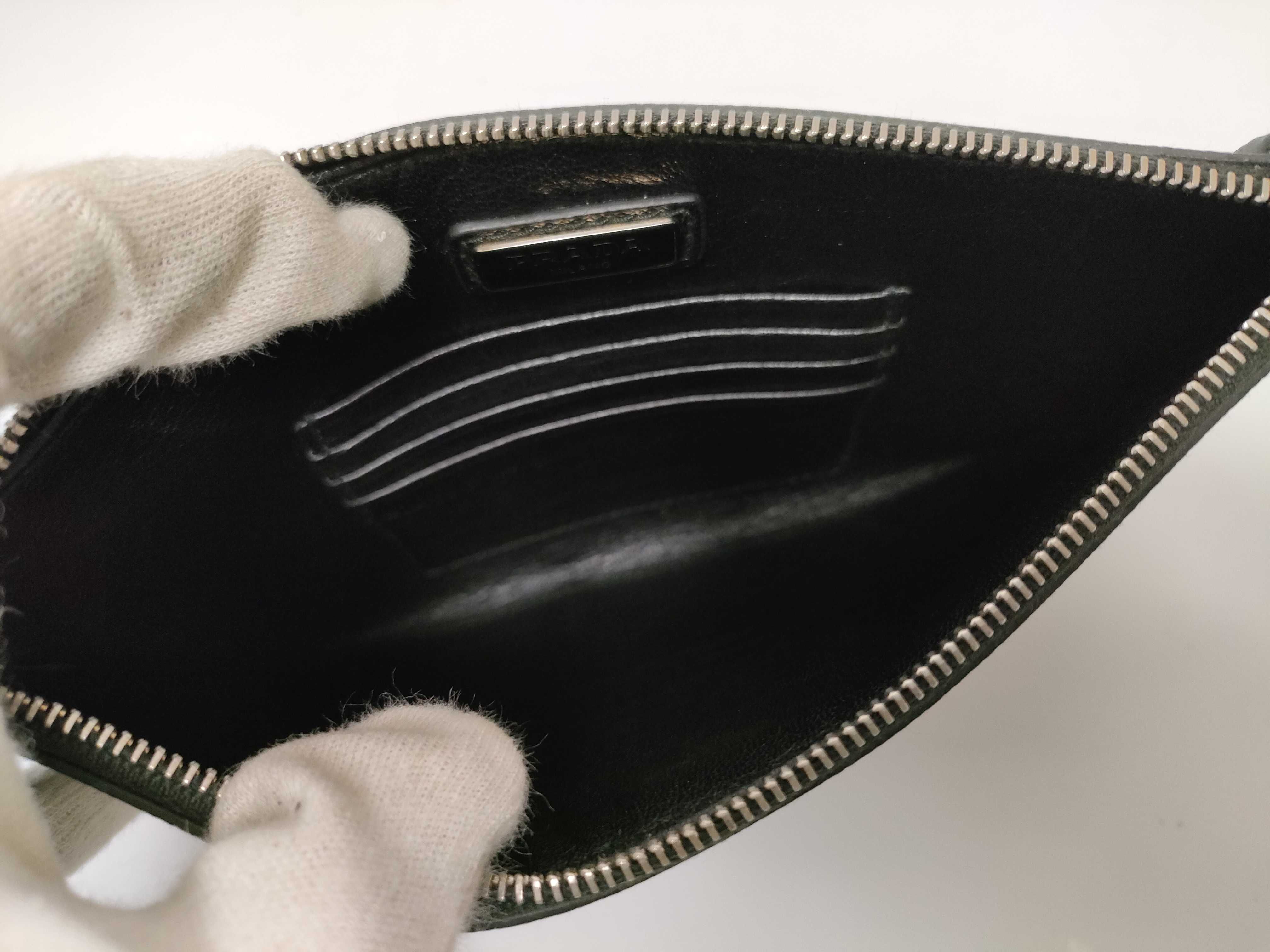 Mini Clutch Bag Pouch Saffiano Black Pouch — view 6