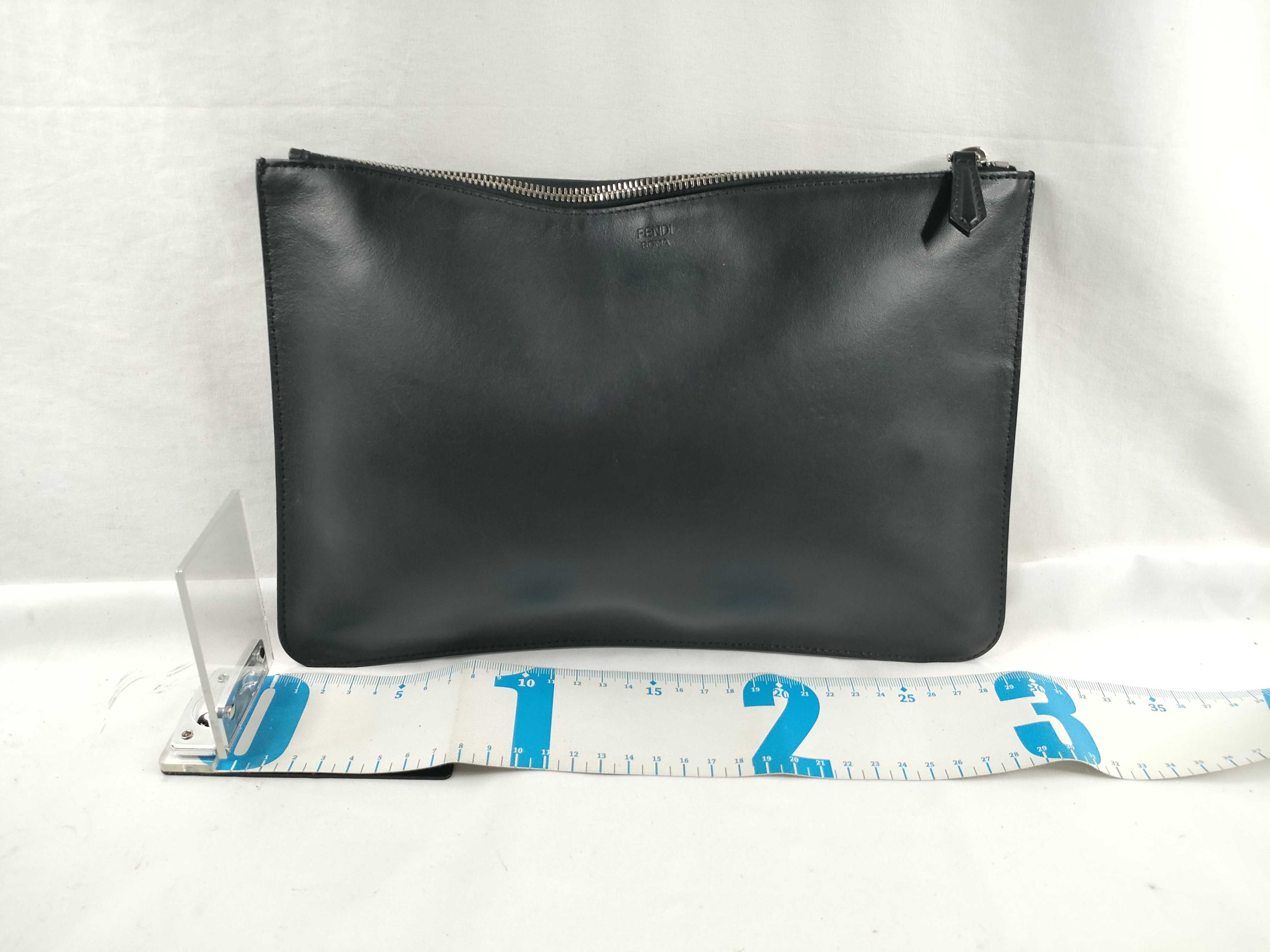 clutch bag, black clutch bag — view 2