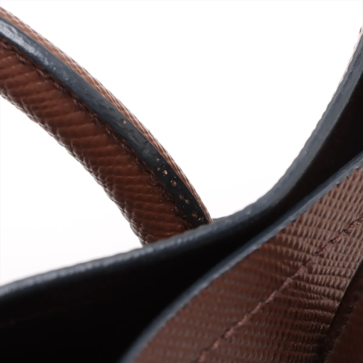 Saffiano Cuir Leather 2-Way Tote Bag, Brown B2756T — view 12