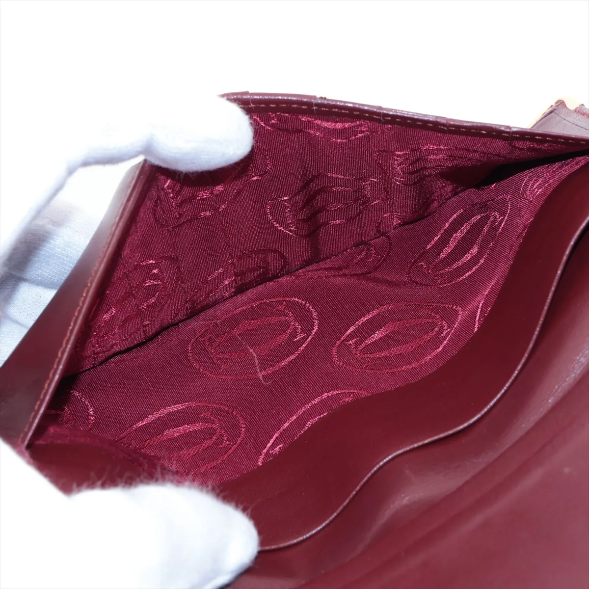 Must Line Leather Long Wallet, Bordeaux — view 7