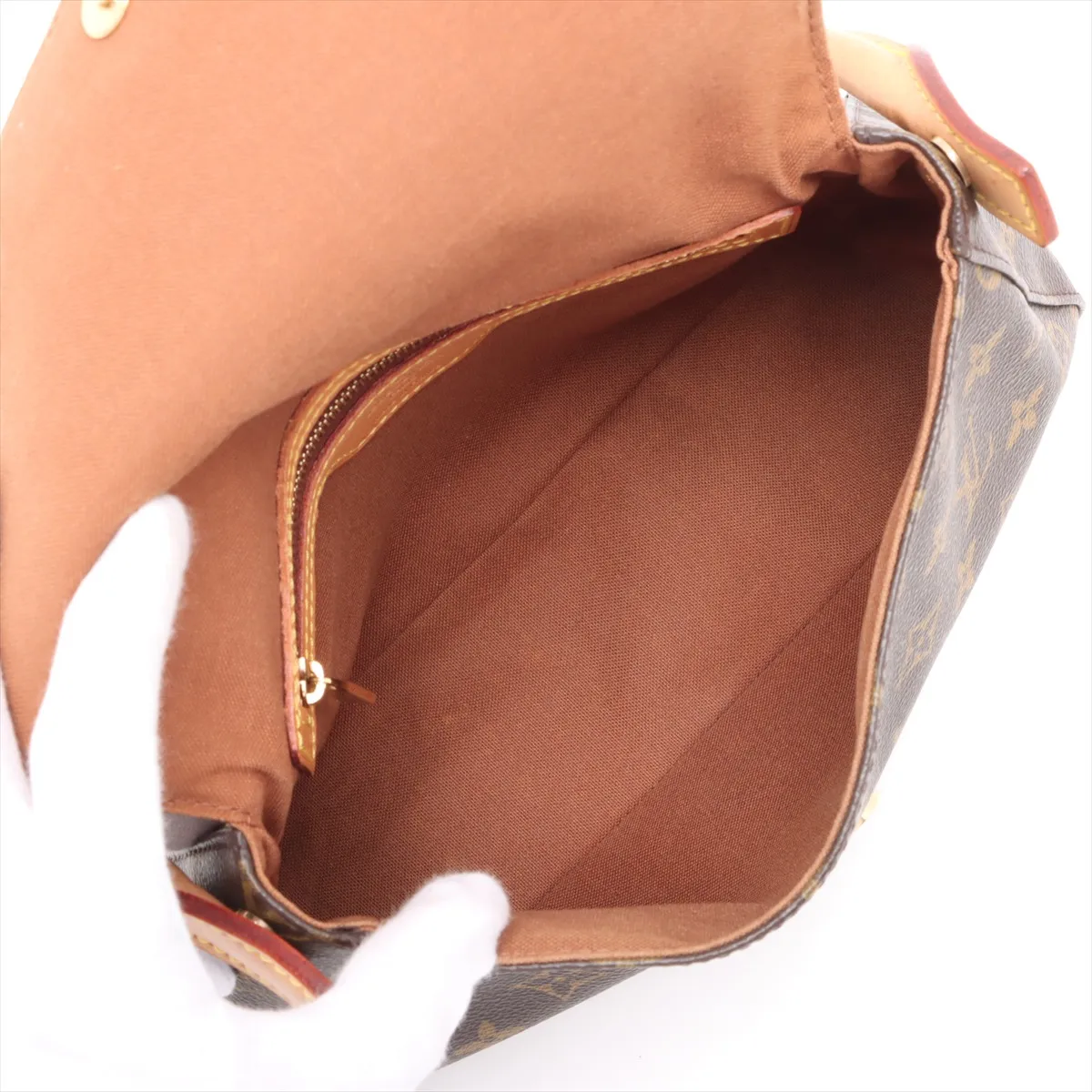 Monogram Mini Looping M51147 DU0043 Brown — view 7