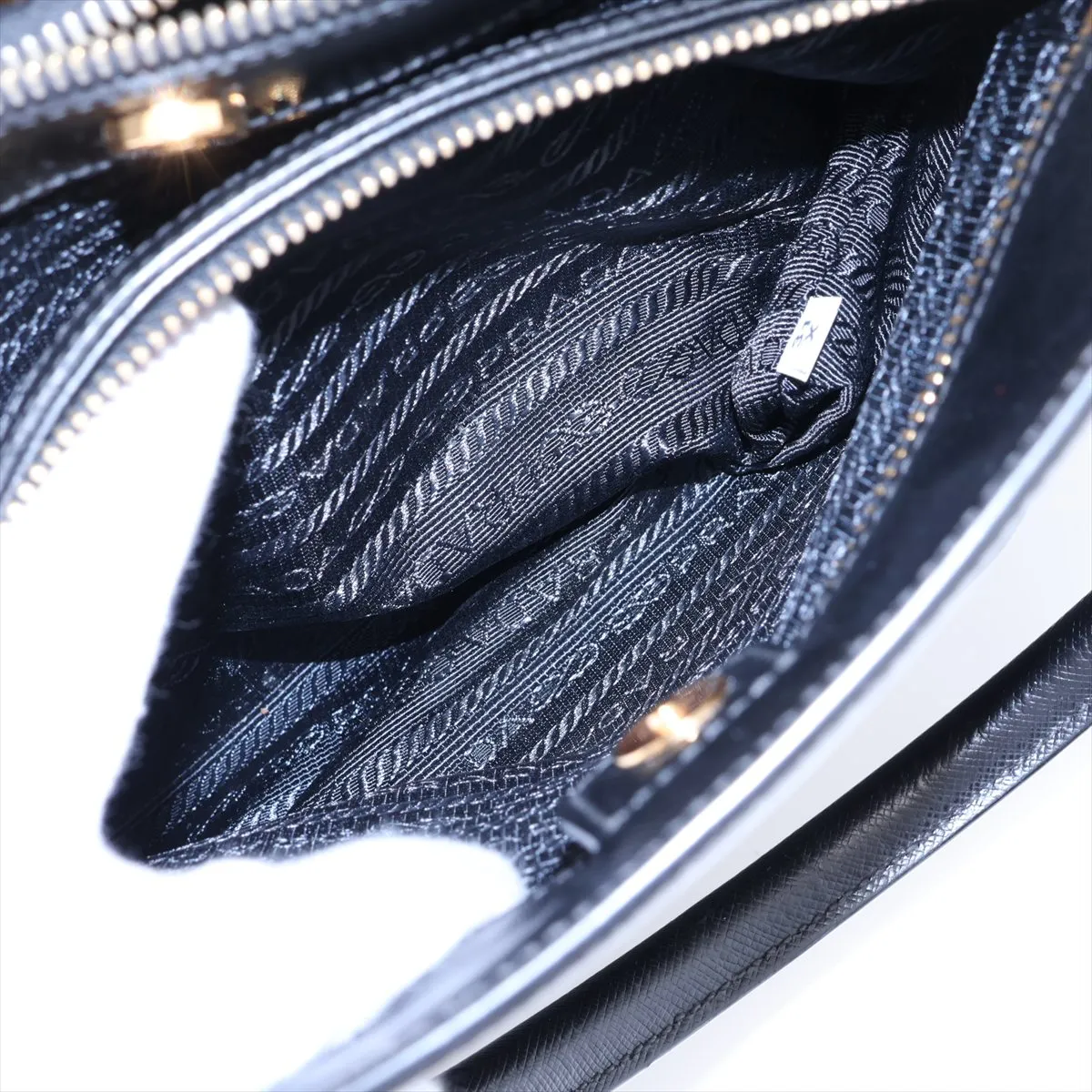 Saffiano Galleria Leather 2-Way Handbag, Black — view 11