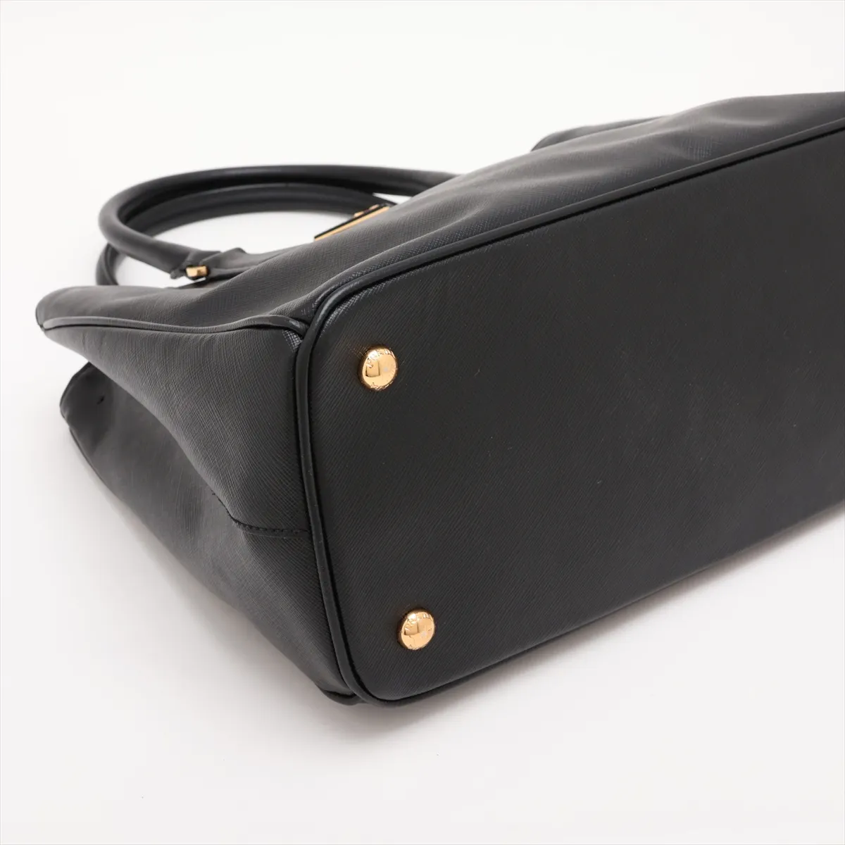 Saffiano Galleria Leather 2-Way Handbag, Black — view 4